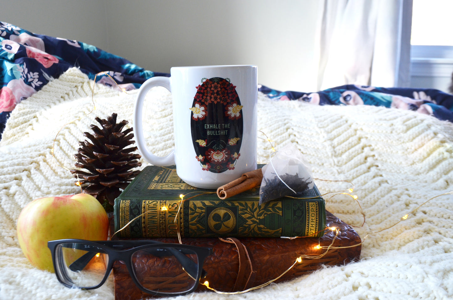 Exhale The Bullshit: Self Care Mug