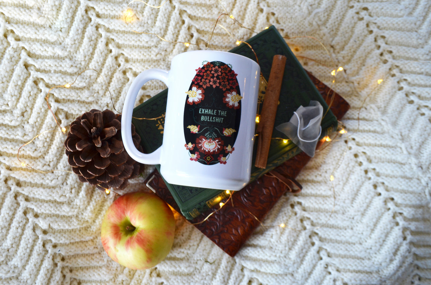 Exhale The Bullshit: Self Care Mug