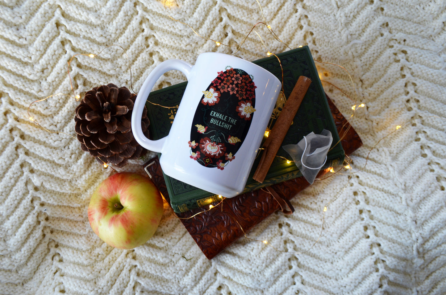 Exhale The Bullshit: Self Care Mug