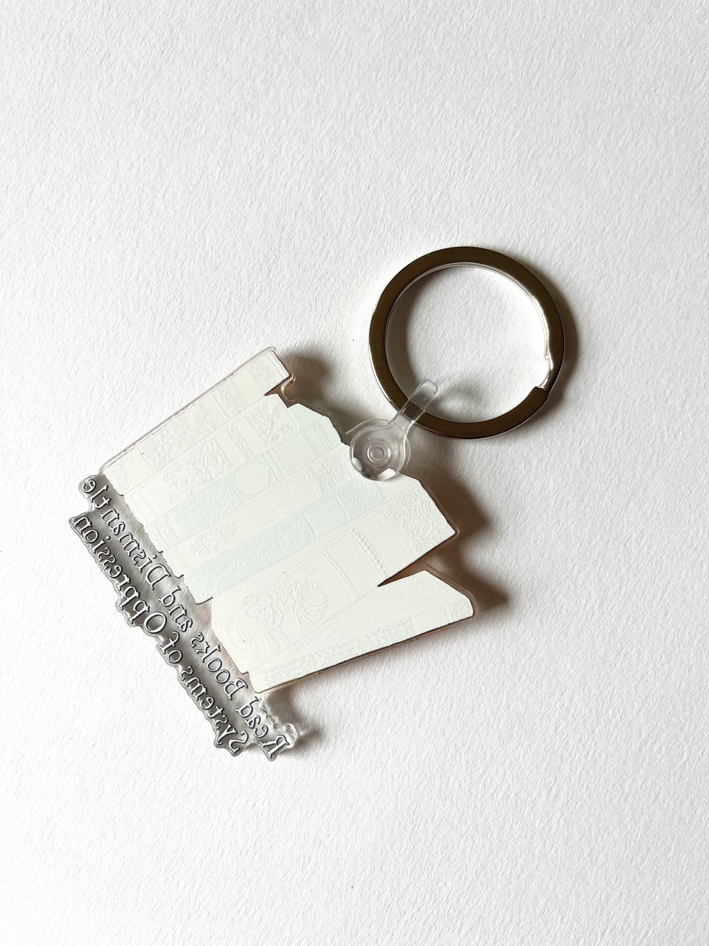 Read Books And Dismantle Systems Of Oppression: Feminist Keychain