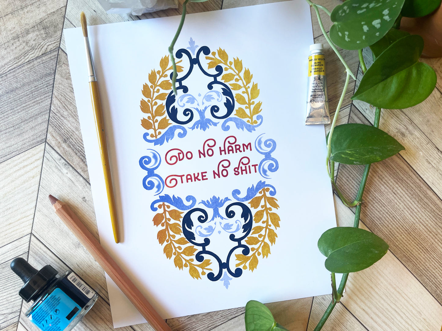 Do No Harm But Take No Shit: Self Care Print