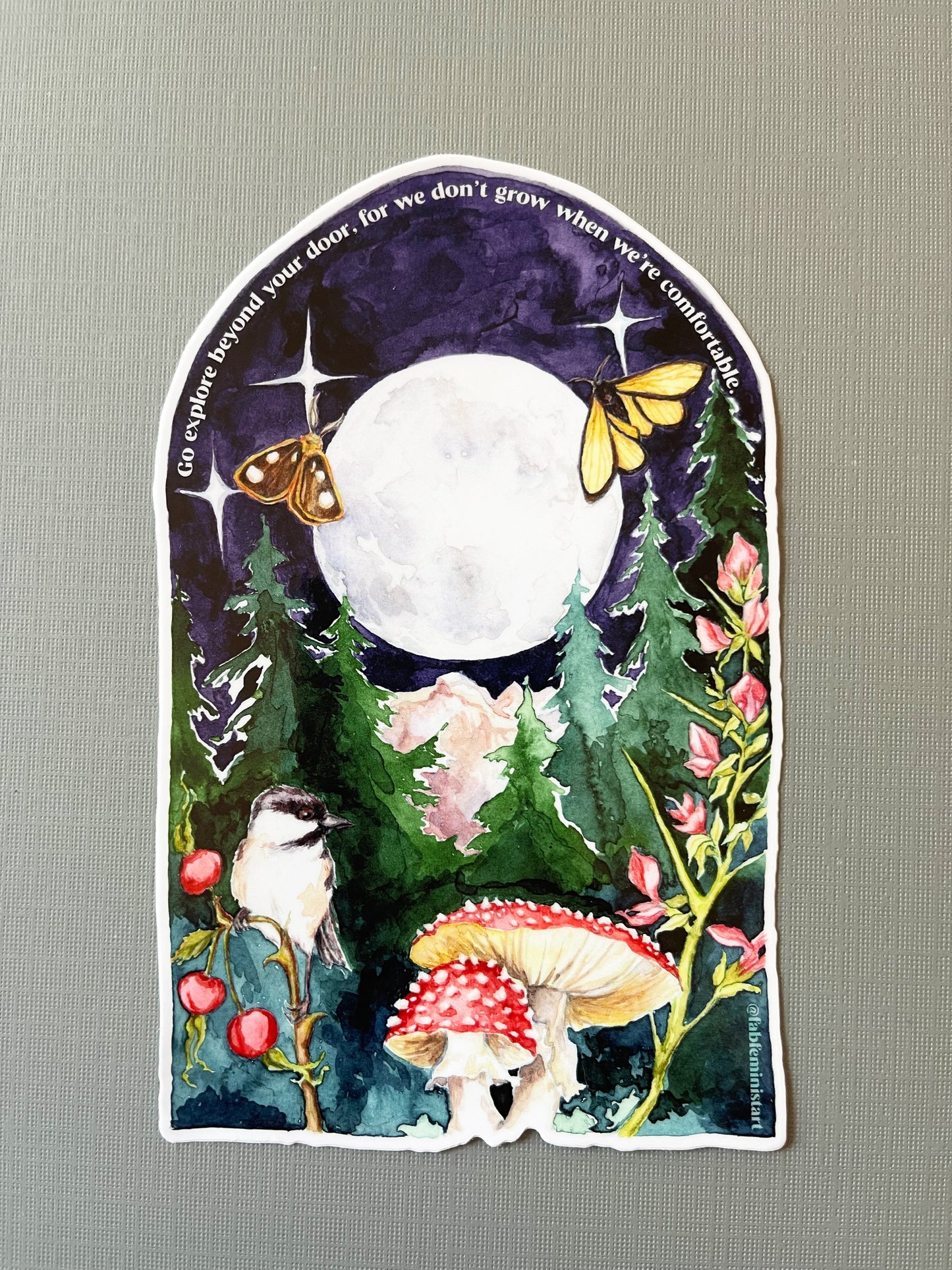 Go Explore Beyond Your Door: Feminist Sticker