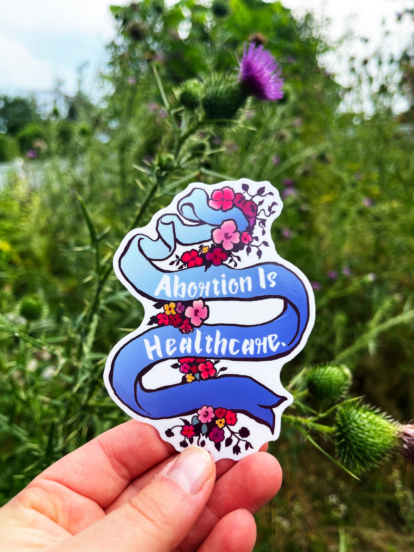 Abortion Is Healthcare: Pro Choice Sticker