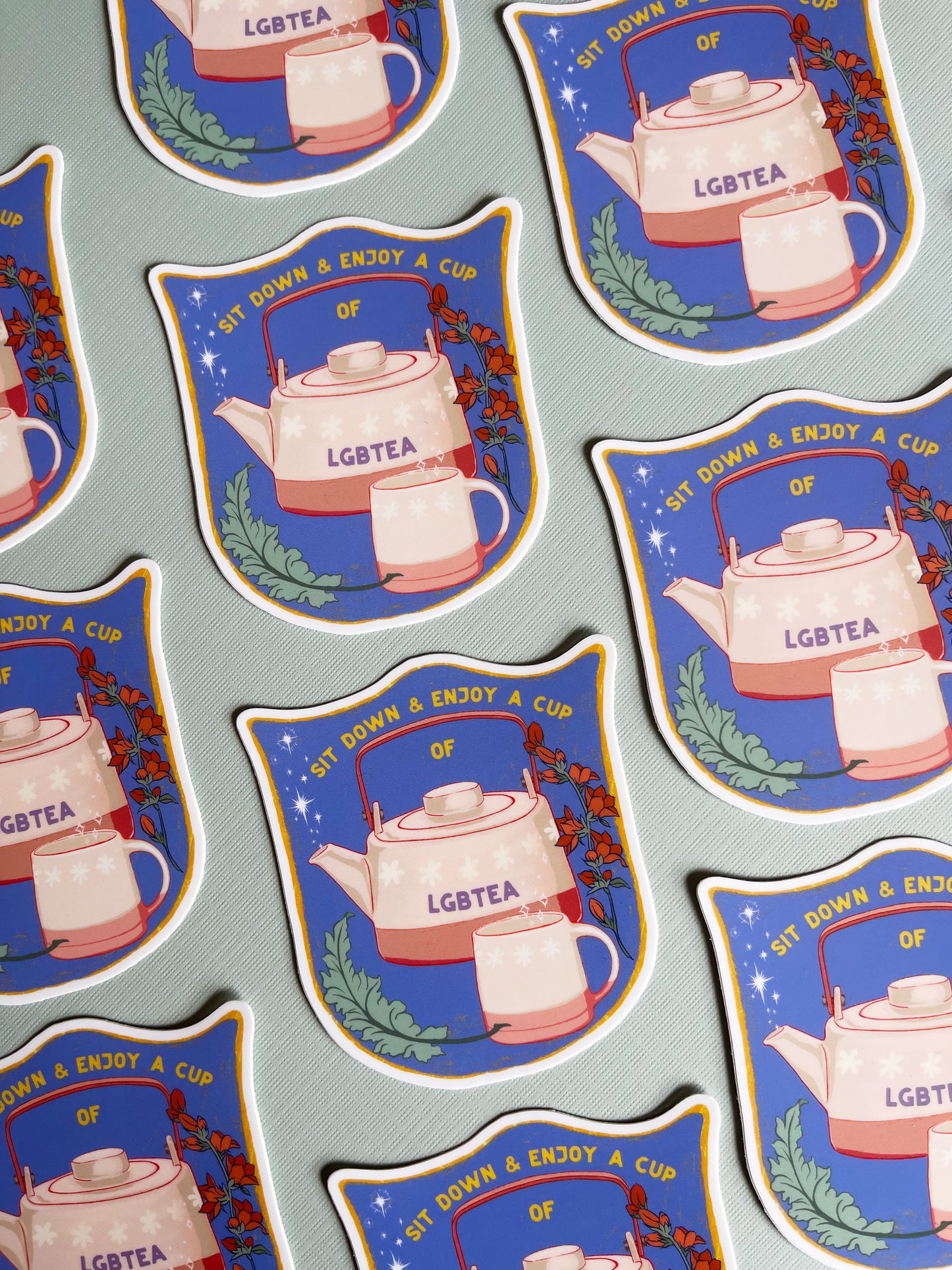 Sit Down and Enjoy A Cup of LGBTea: LGBTQ Sticker