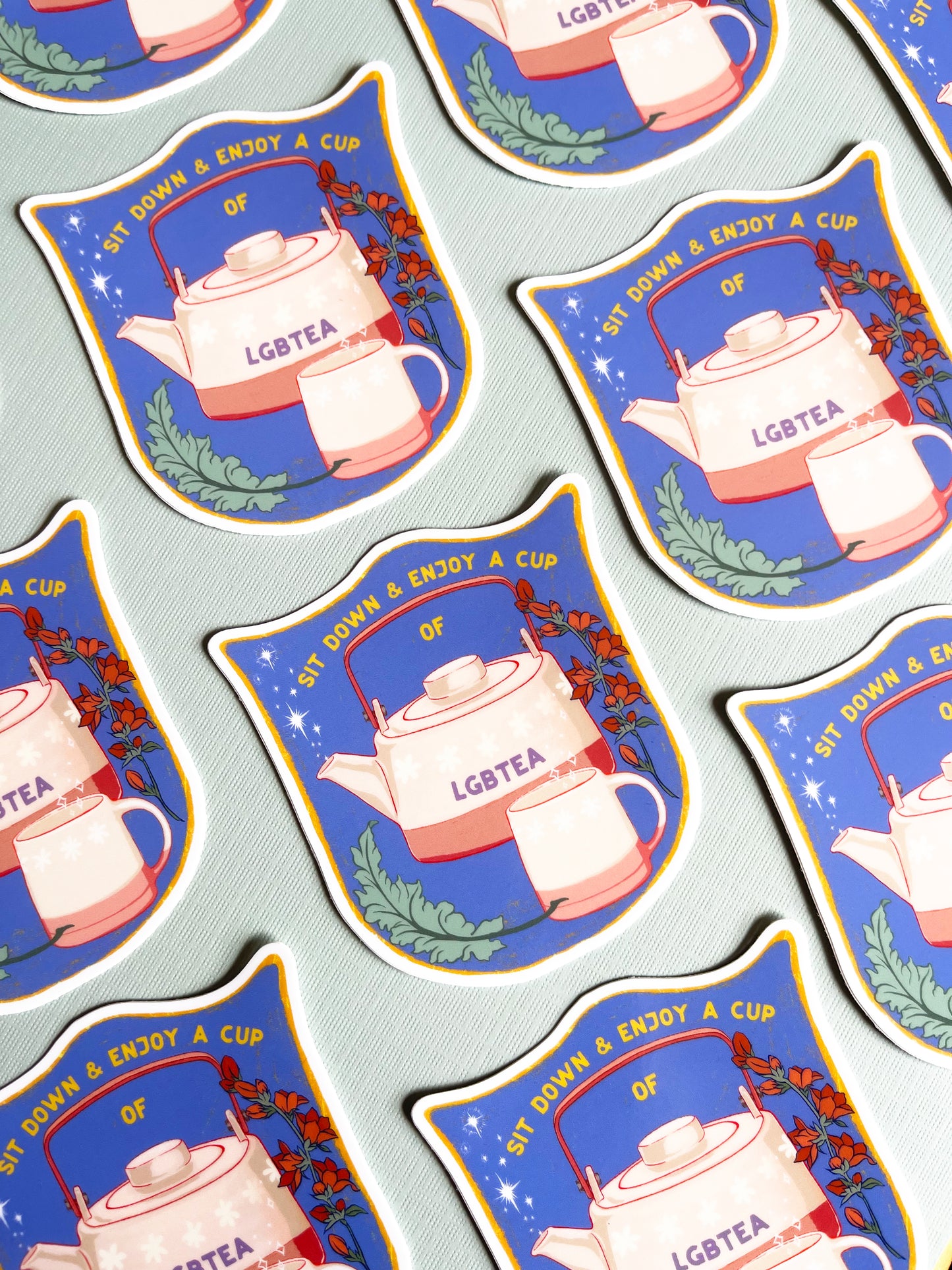 Sit Down and Enjoy A Cup of LGBTea: LGBTQ Sticker
