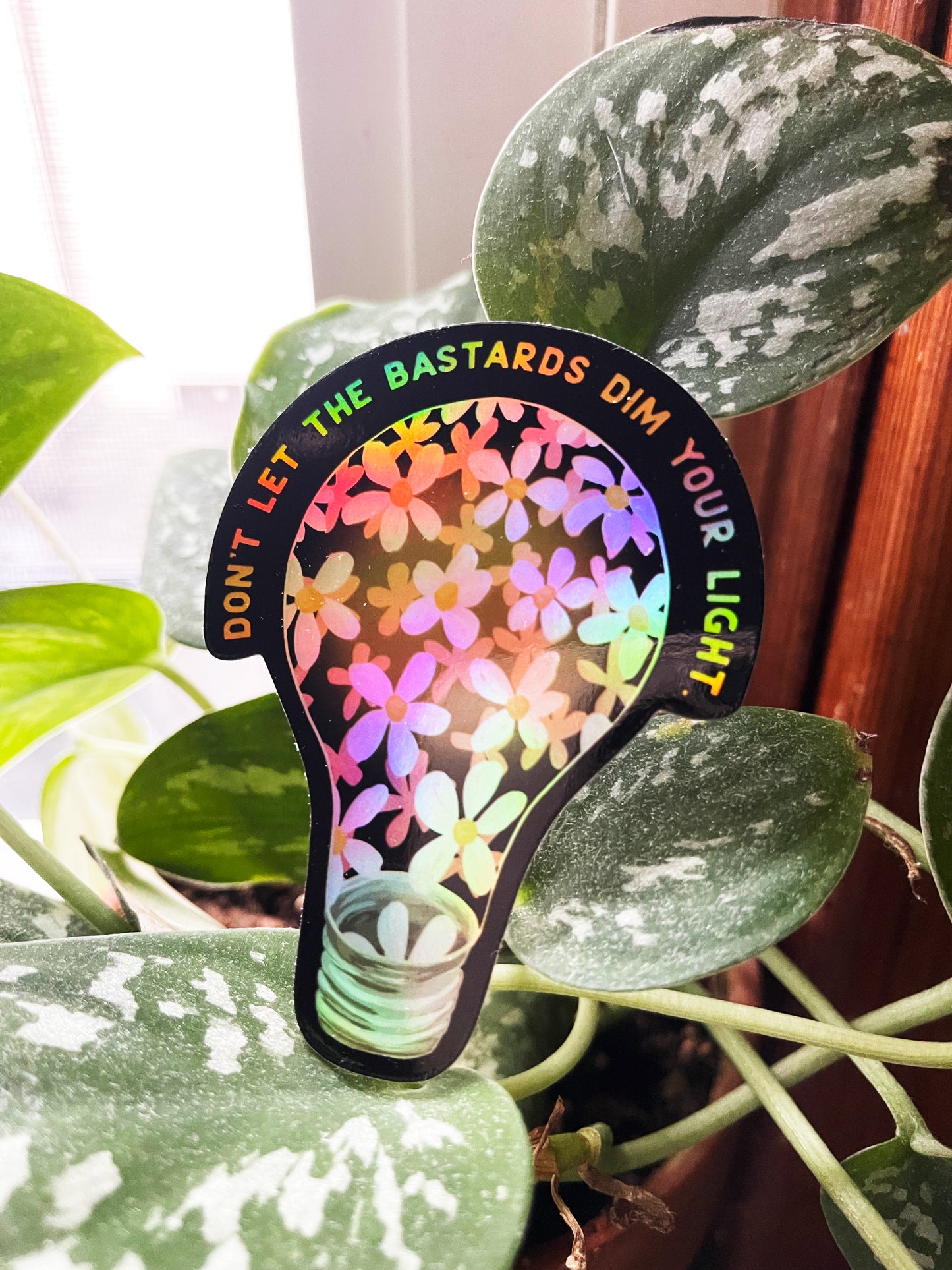 Don't Let The Bastards Dim Your Shine: Self Love Sticker