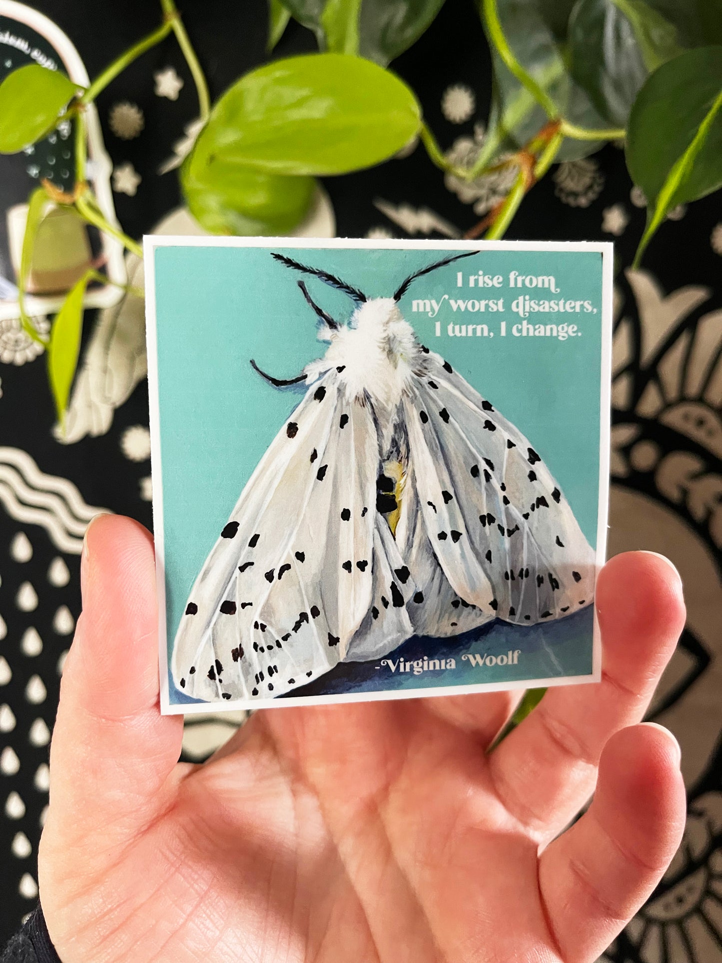 I Rise From My Worst Disasters I Turn I Change, Virginia Woolf: Feminist Sticker