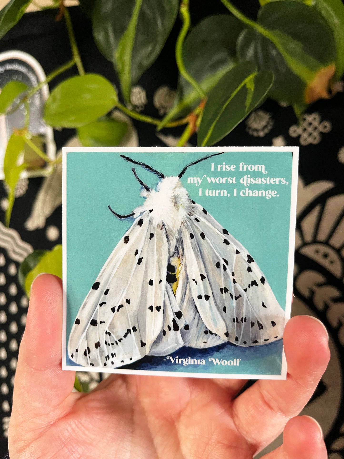 I Rise From My Worst Disasters I Turn I Change, Virginia Woolf: Feminist Sticker