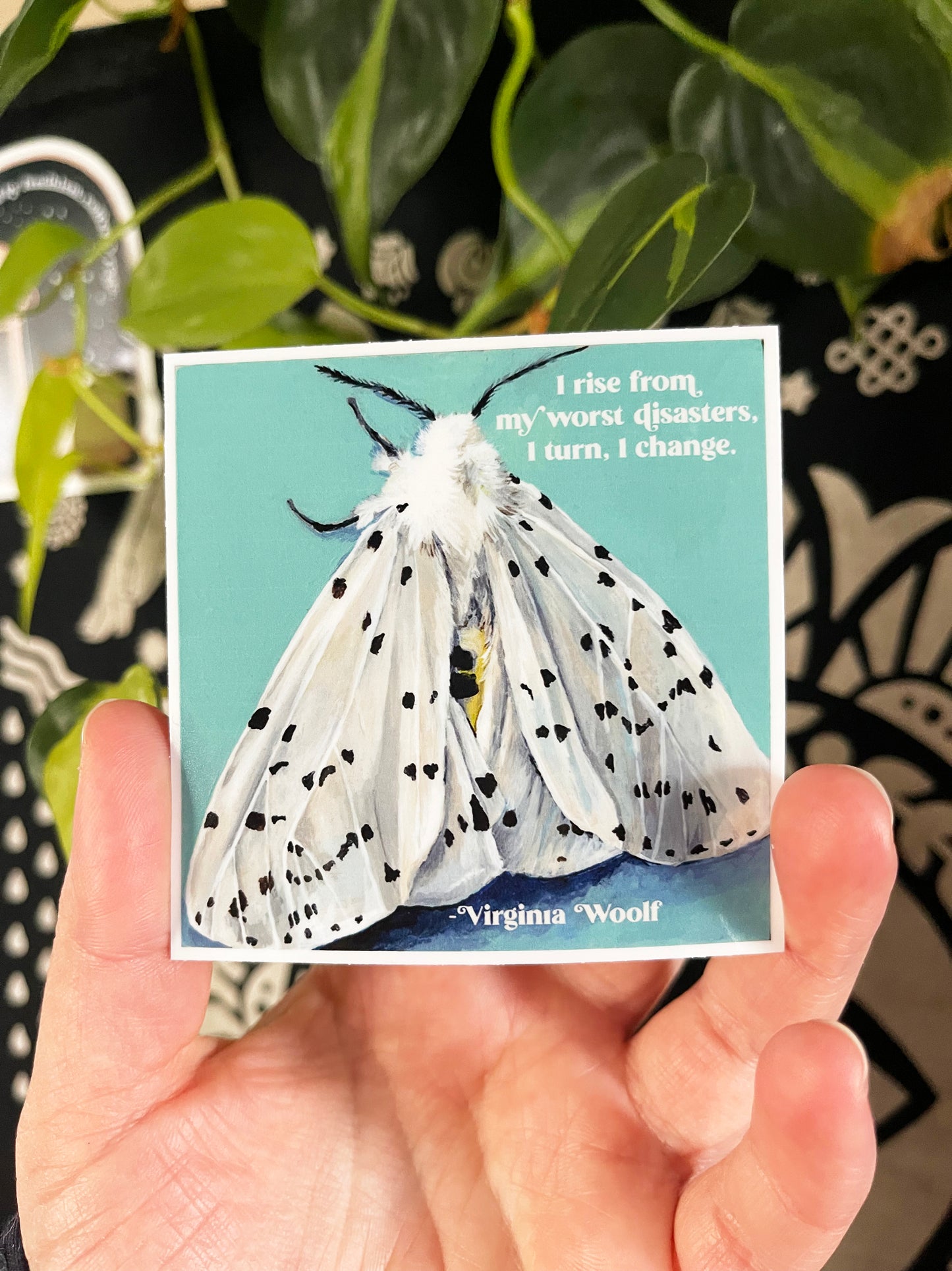 I Rise From My Worst Disasters I Turn I Change, Virginia Woolf: Feminist Sticker