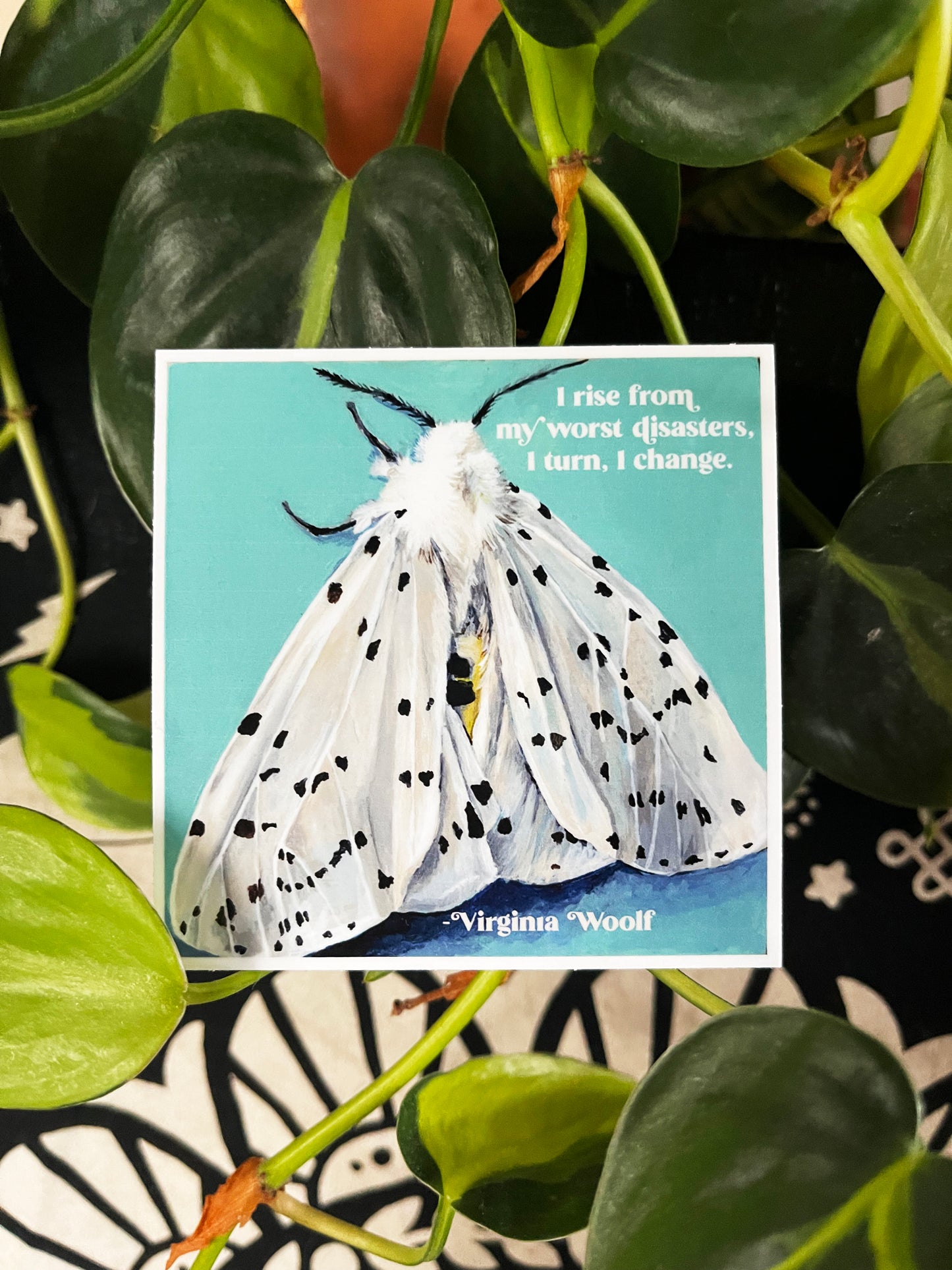 I Rise From My Worst Disasters I Turn I Change, Virginia Woolf: Feminist Sticker