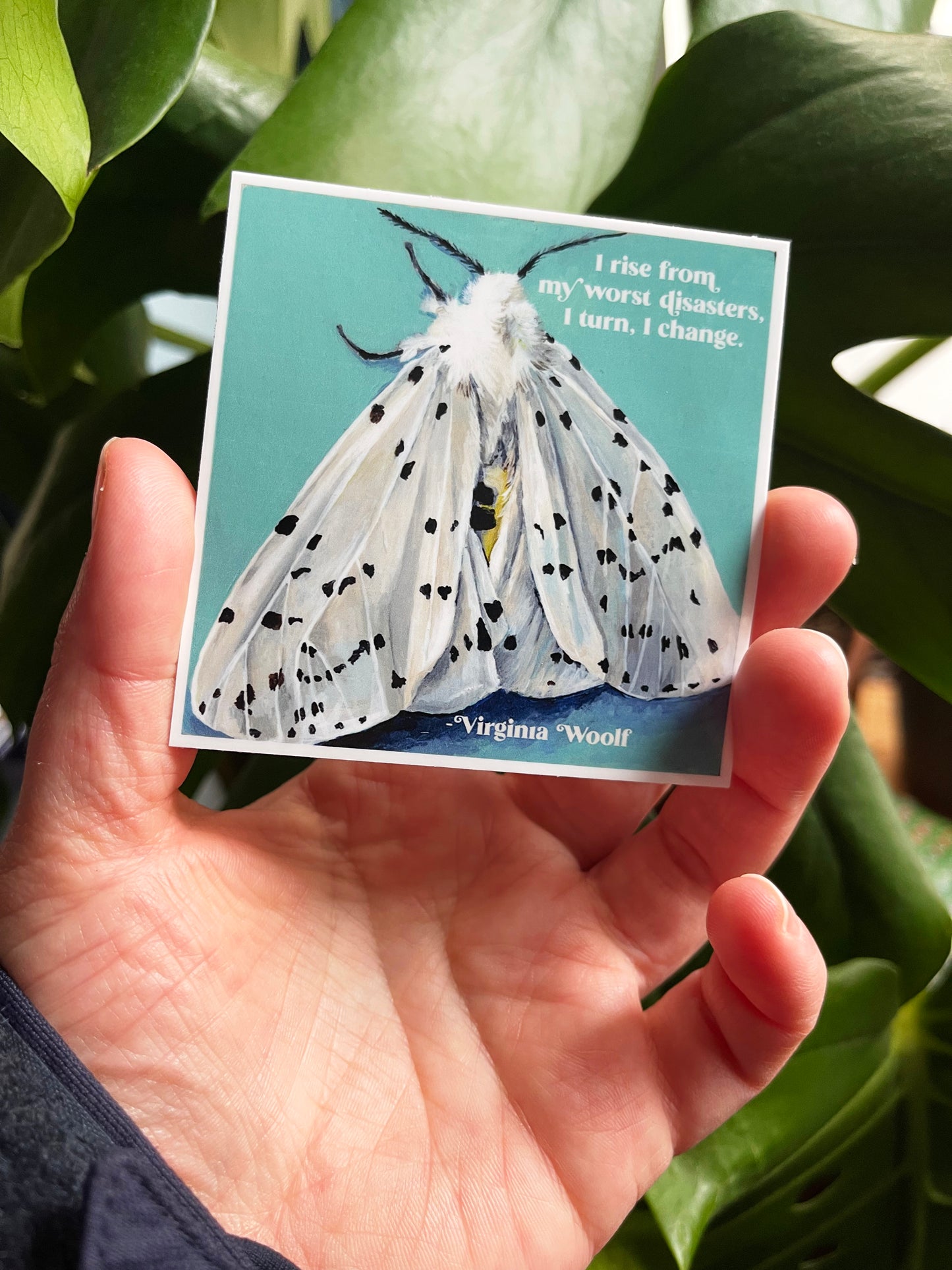 I Rise From My Worst Disasters I Turn I Change, Virginia Woolf: Feminist Sticker