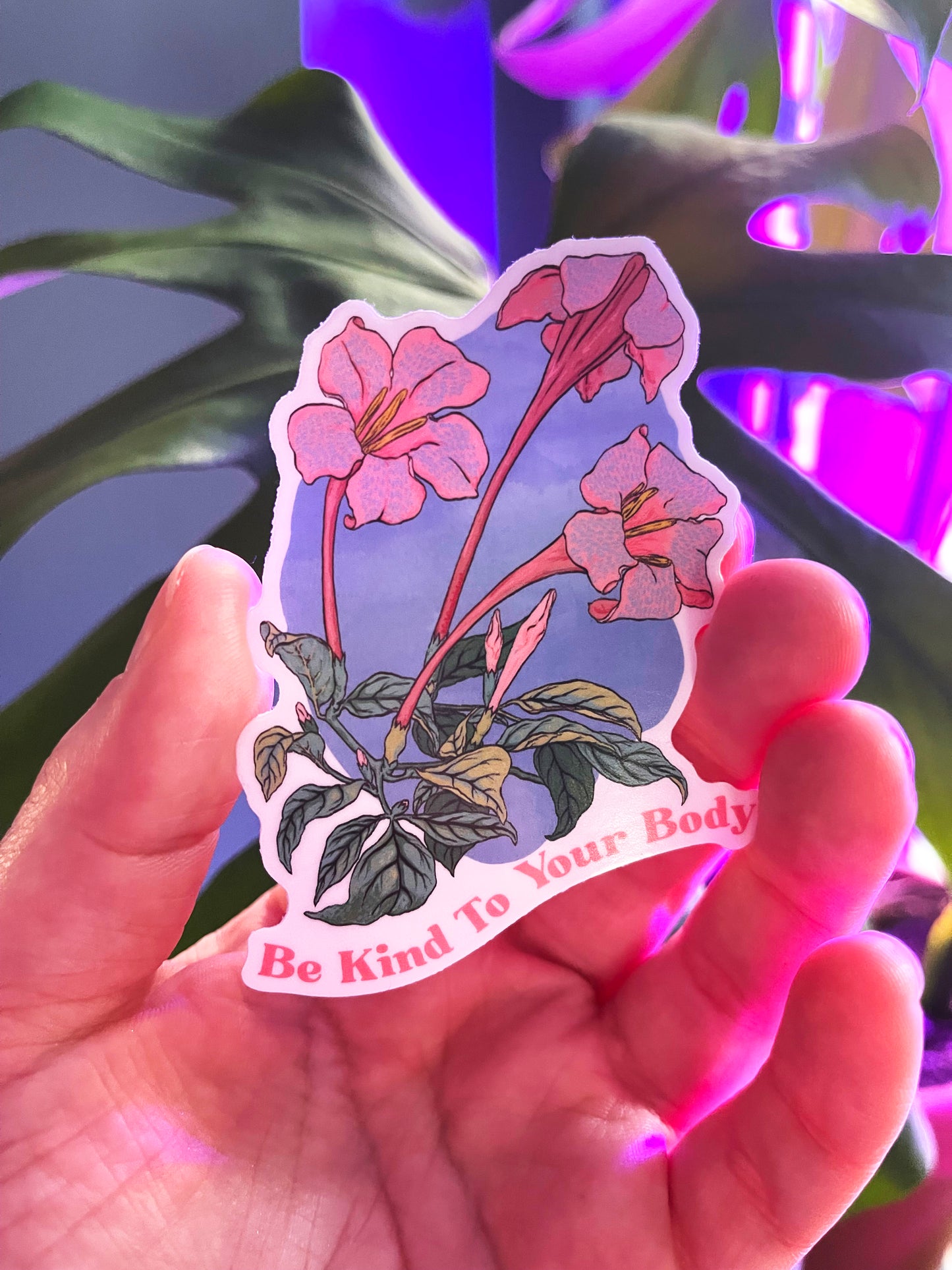 Be Kind To Your Body: Feminist Sticker