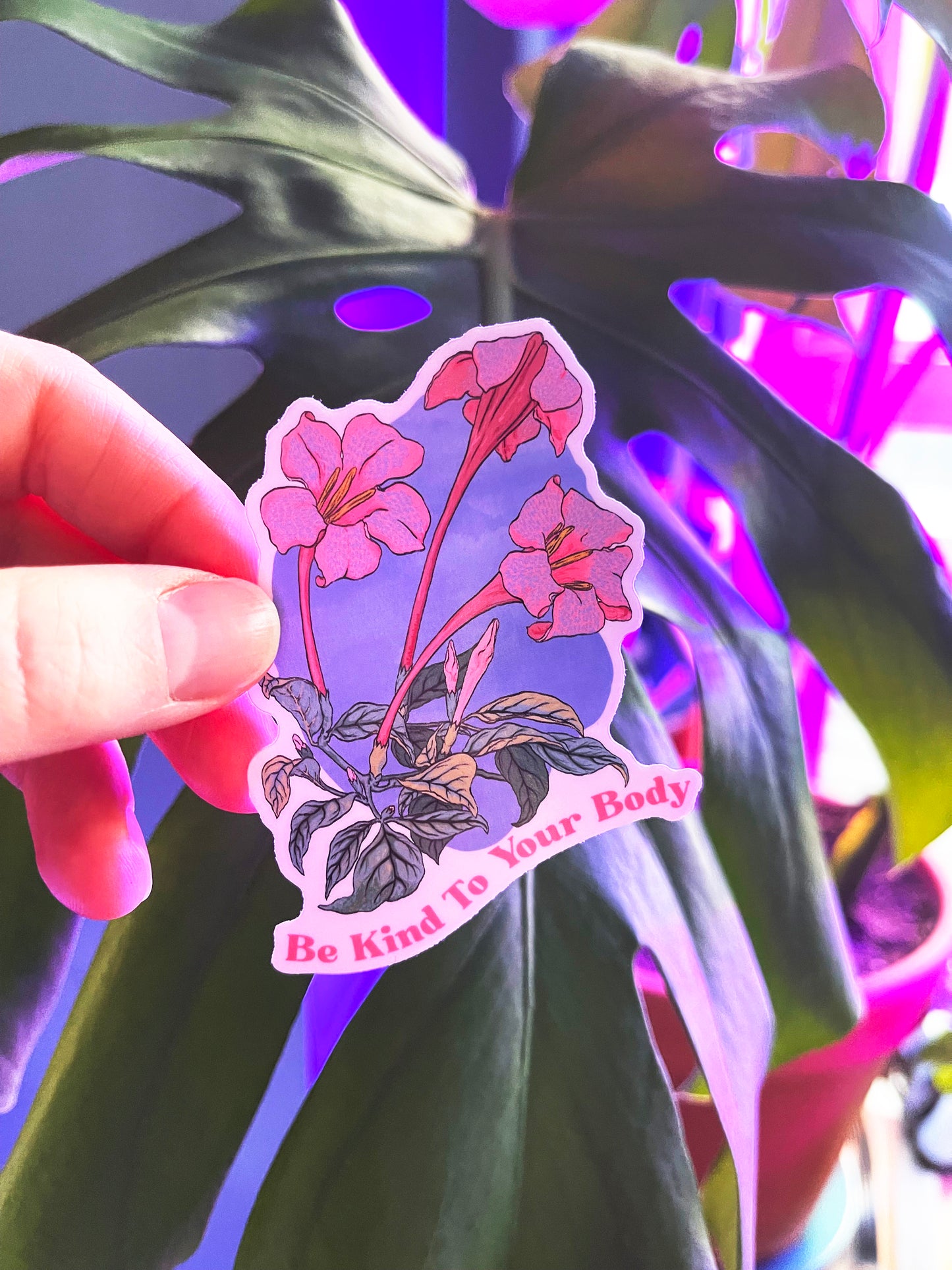 Be Kind To Your Body: Feminist Sticker