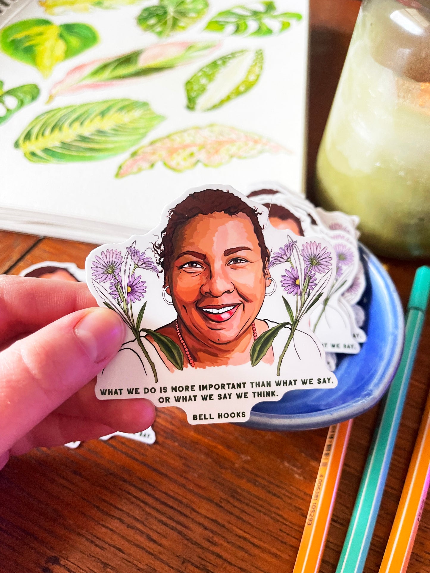 What we do matters, bell hooks: feminist sticker