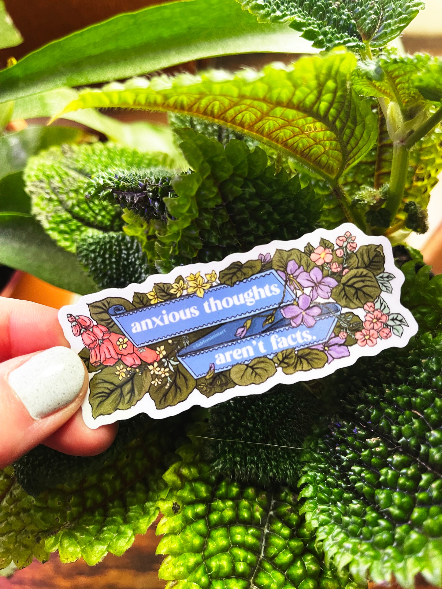 Anxious Thoughts Aren't Facts: Mental Health Sticker