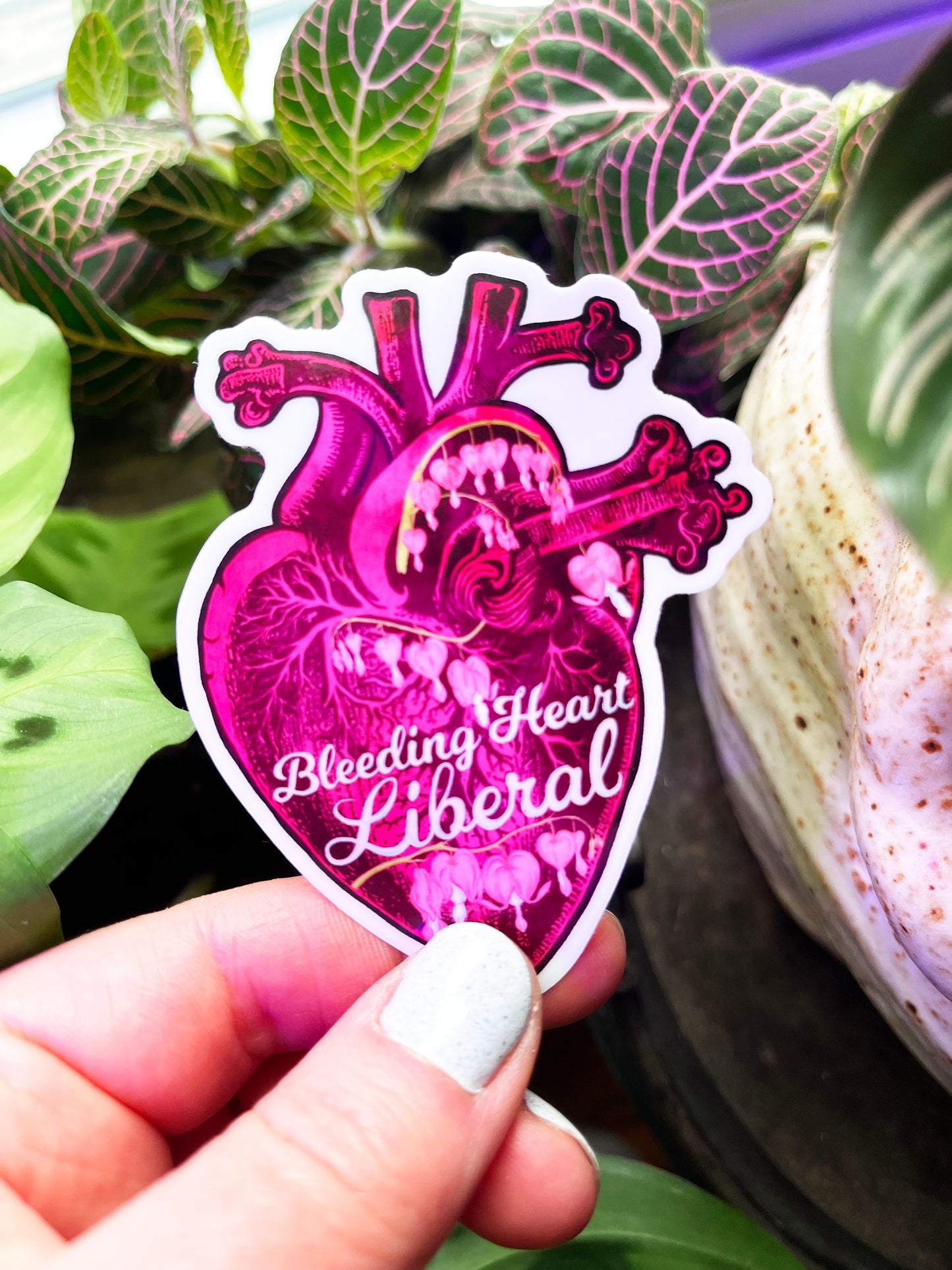 Bleeding Heart Liberal: Feminist Sticker