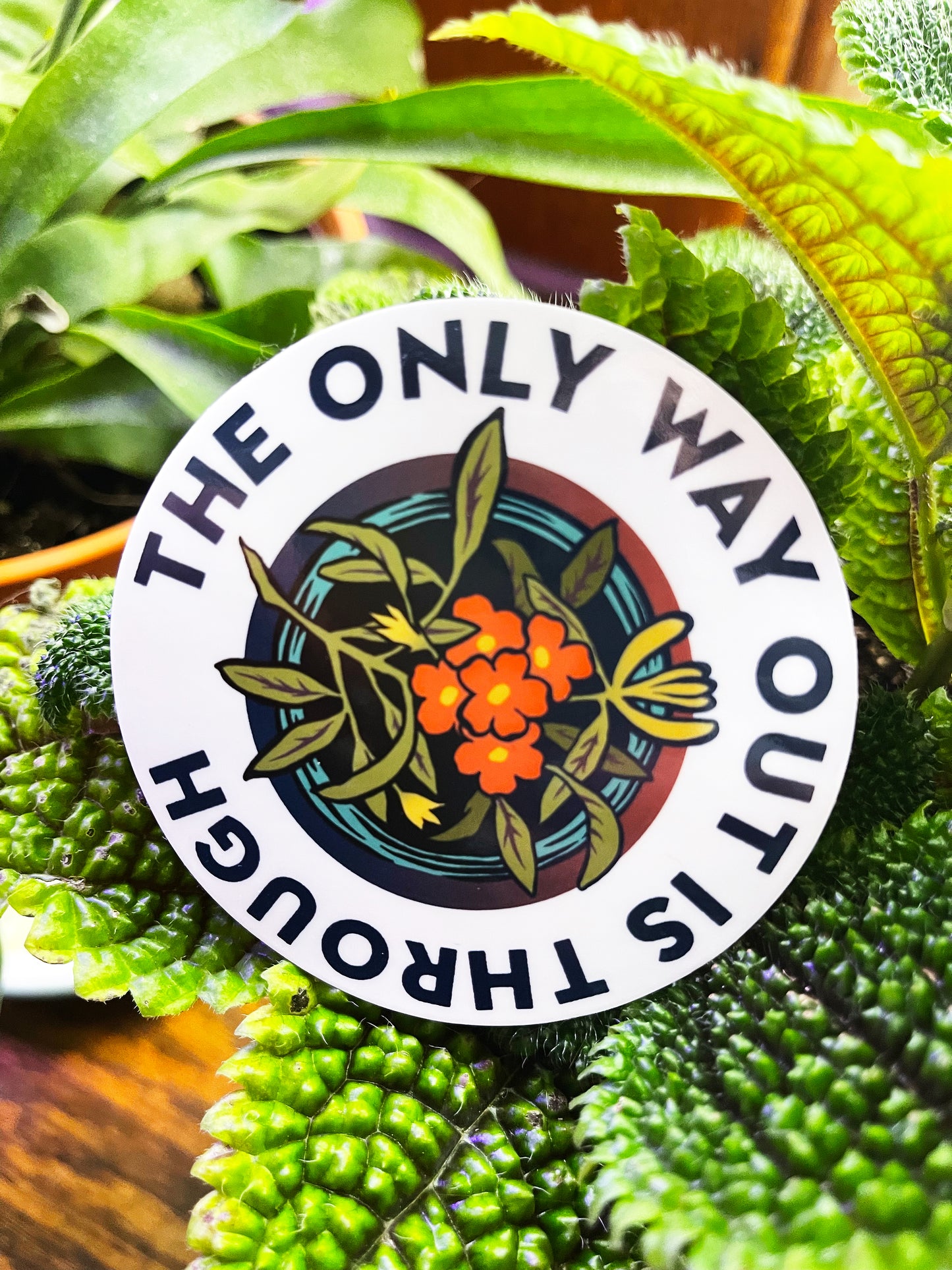 The Only Way Out Is Through: Feminist Laptop Sticker