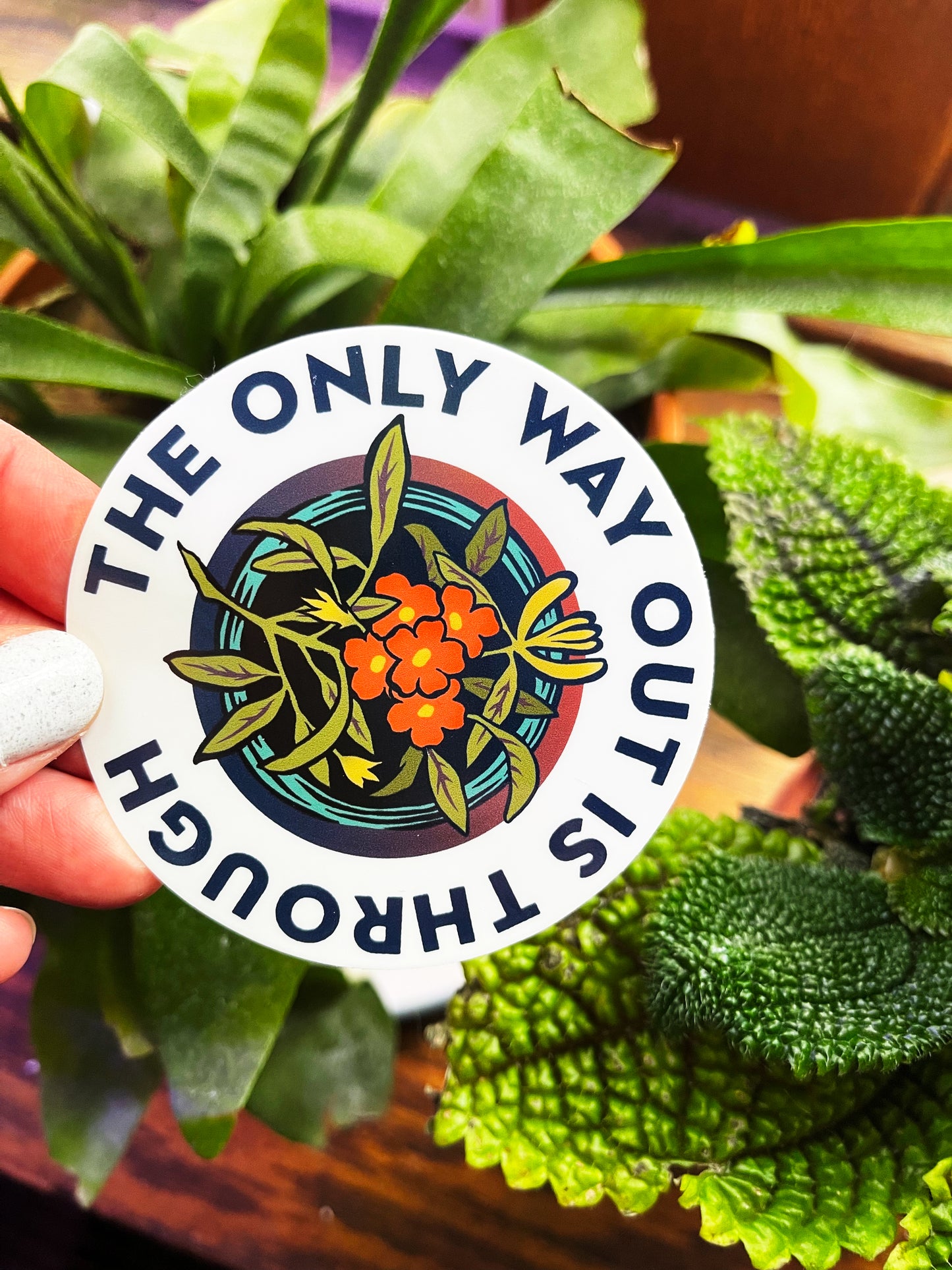 The Only Way Out Is Through: Feminist Laptop Sticker