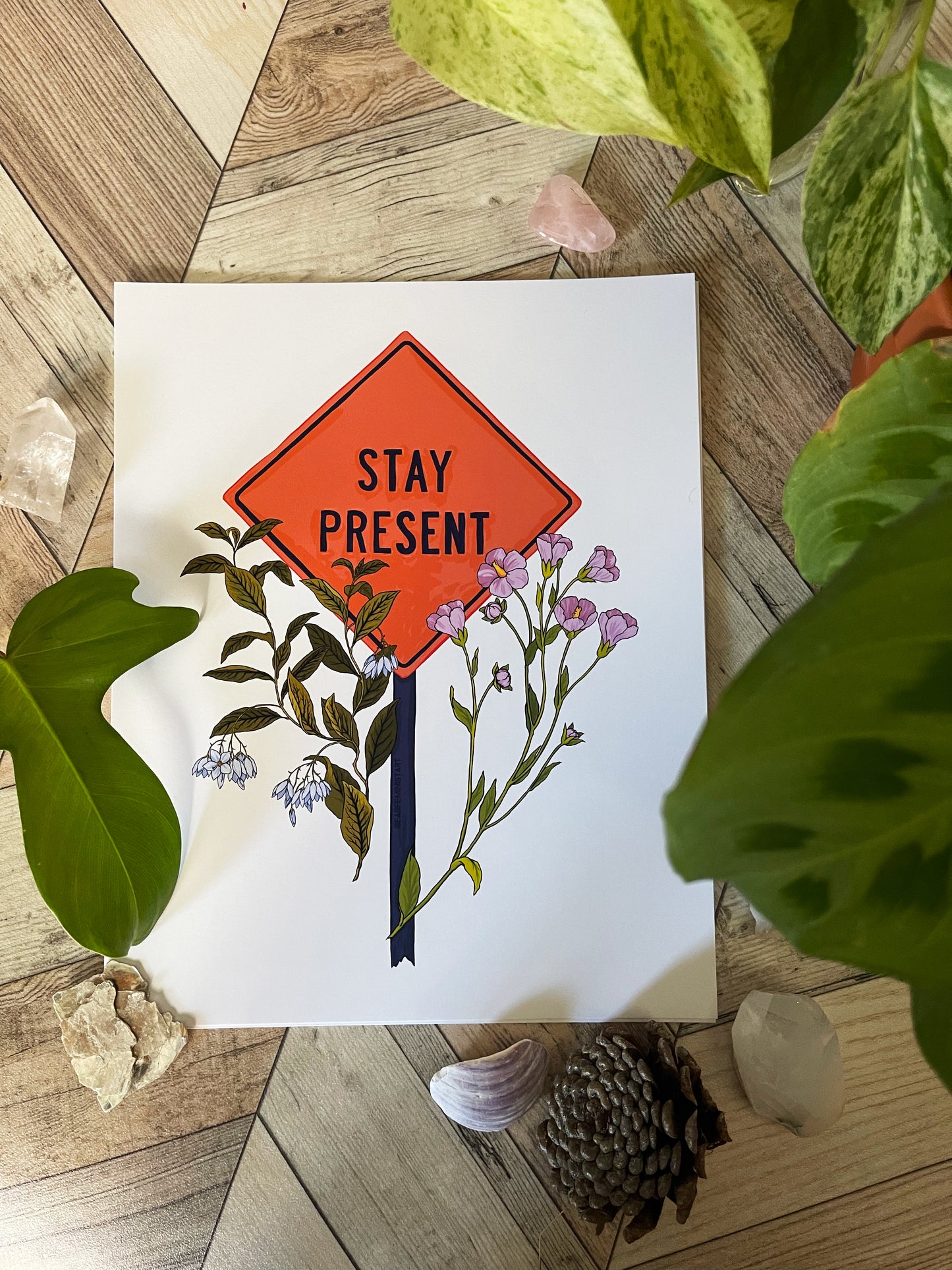 Stay Present: Self Care Print