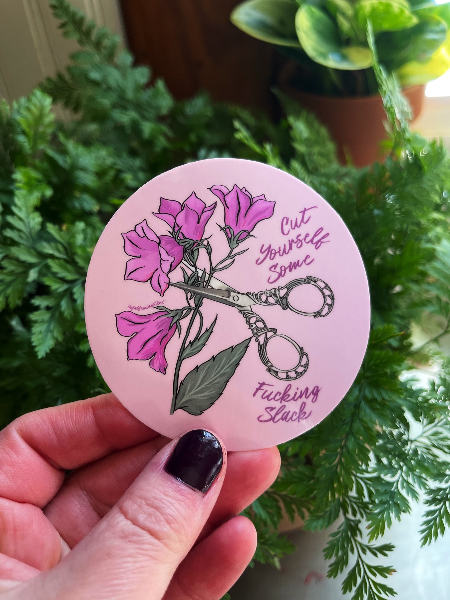 Cut Yourself Some F*cking Slack: Mental Health Sticker