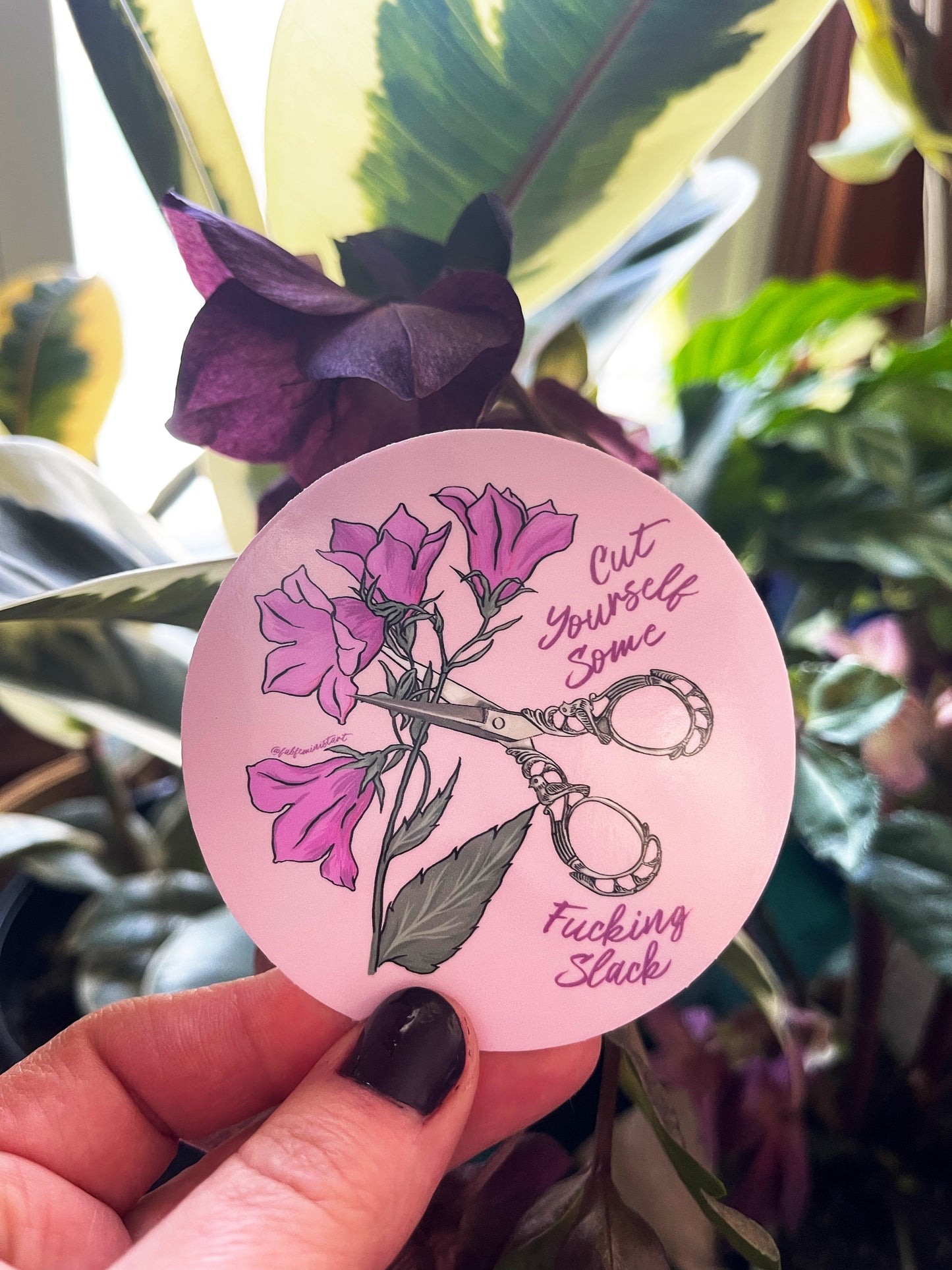 Cut Yourself Some F*cking Slack: Mental Health Sticker