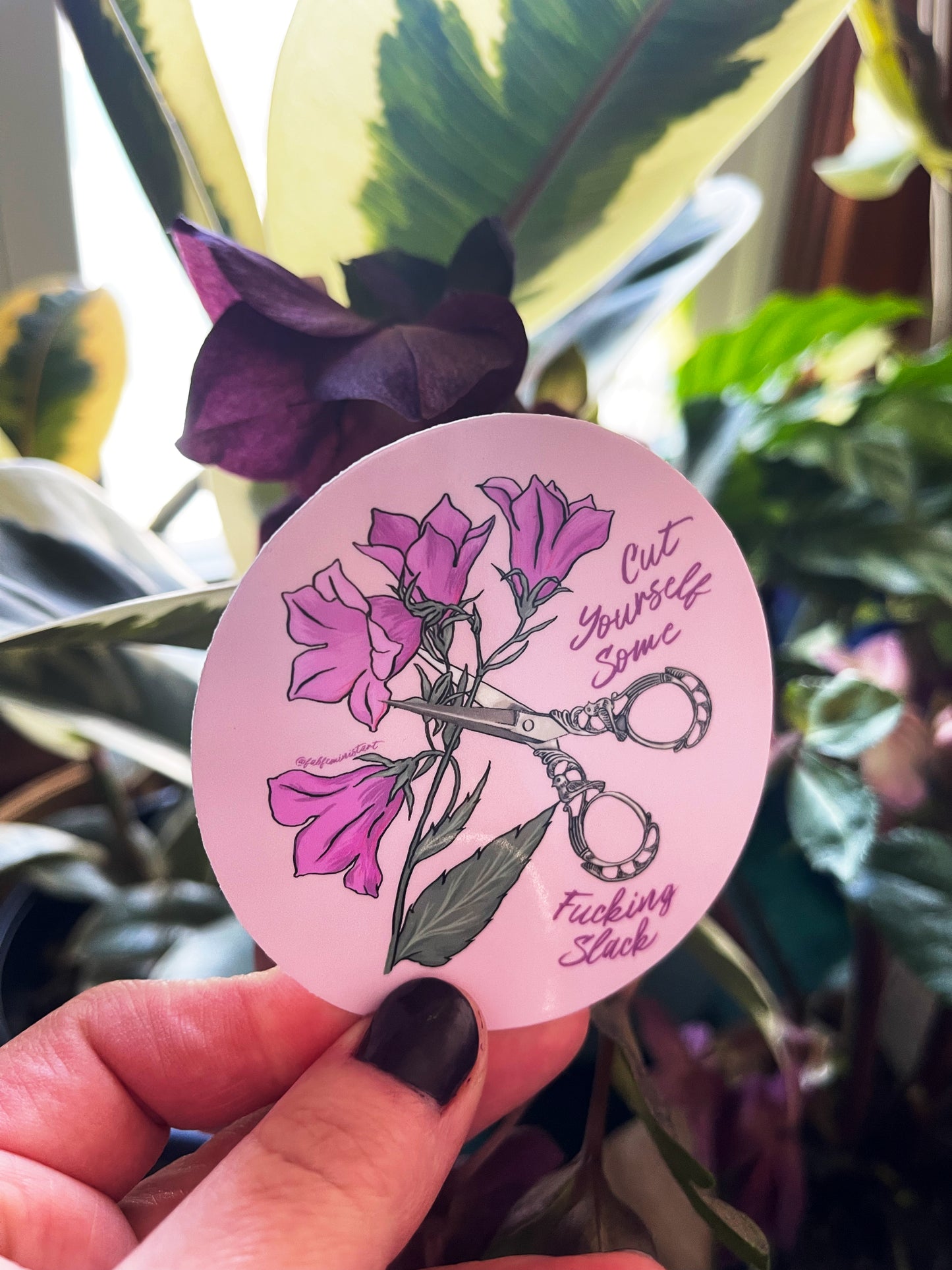 Cut Yourself Some F*cking Slack: Mental Health Sticker