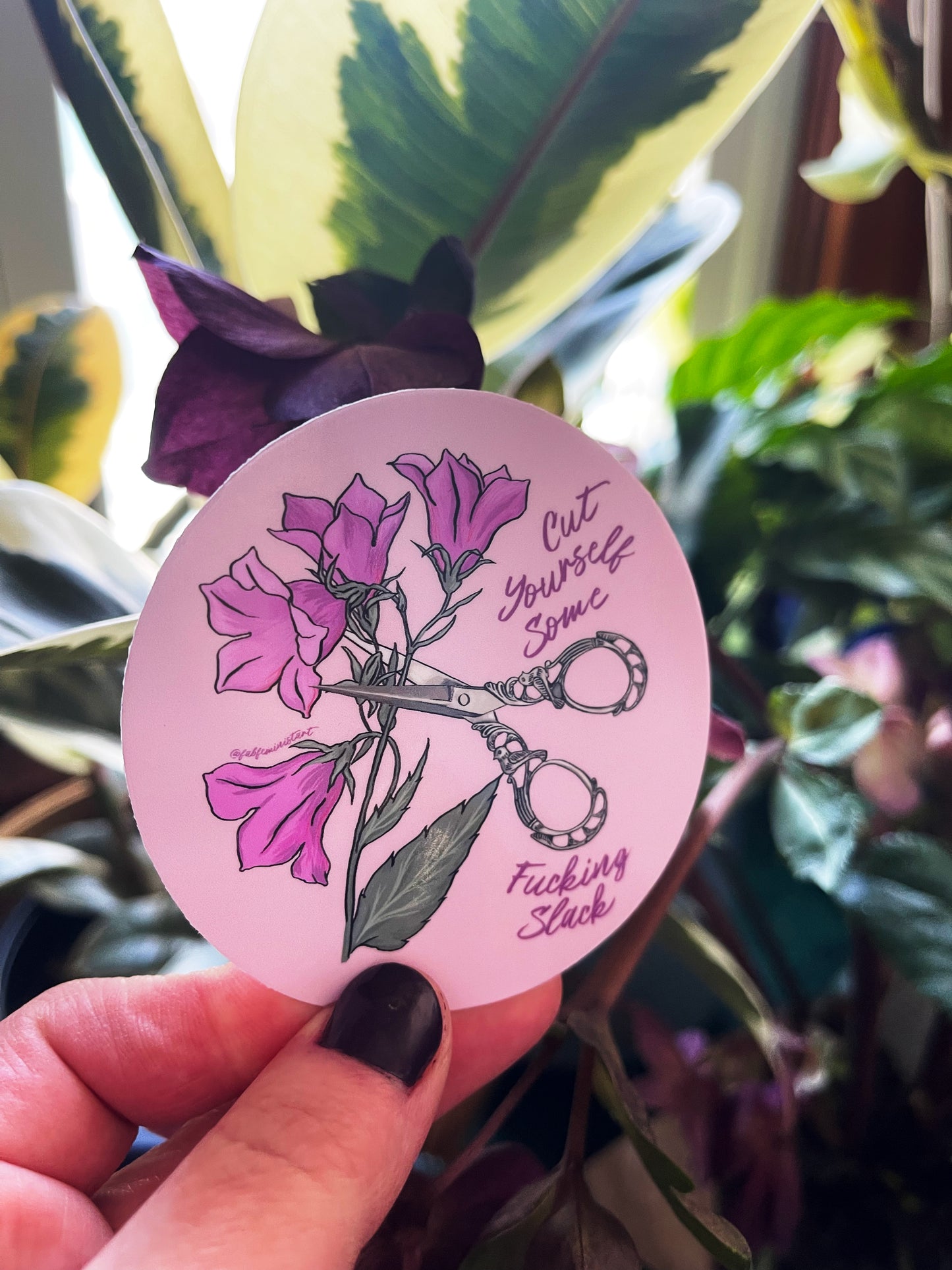 Cut Yourself Some F*cking Slack: Mental Health Sticker