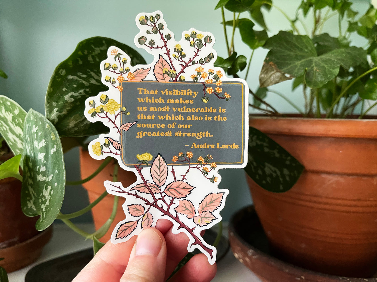 We Are The Source Of Our Greatest Strength, Audre Lorde: Feminist Laptop Sticker
