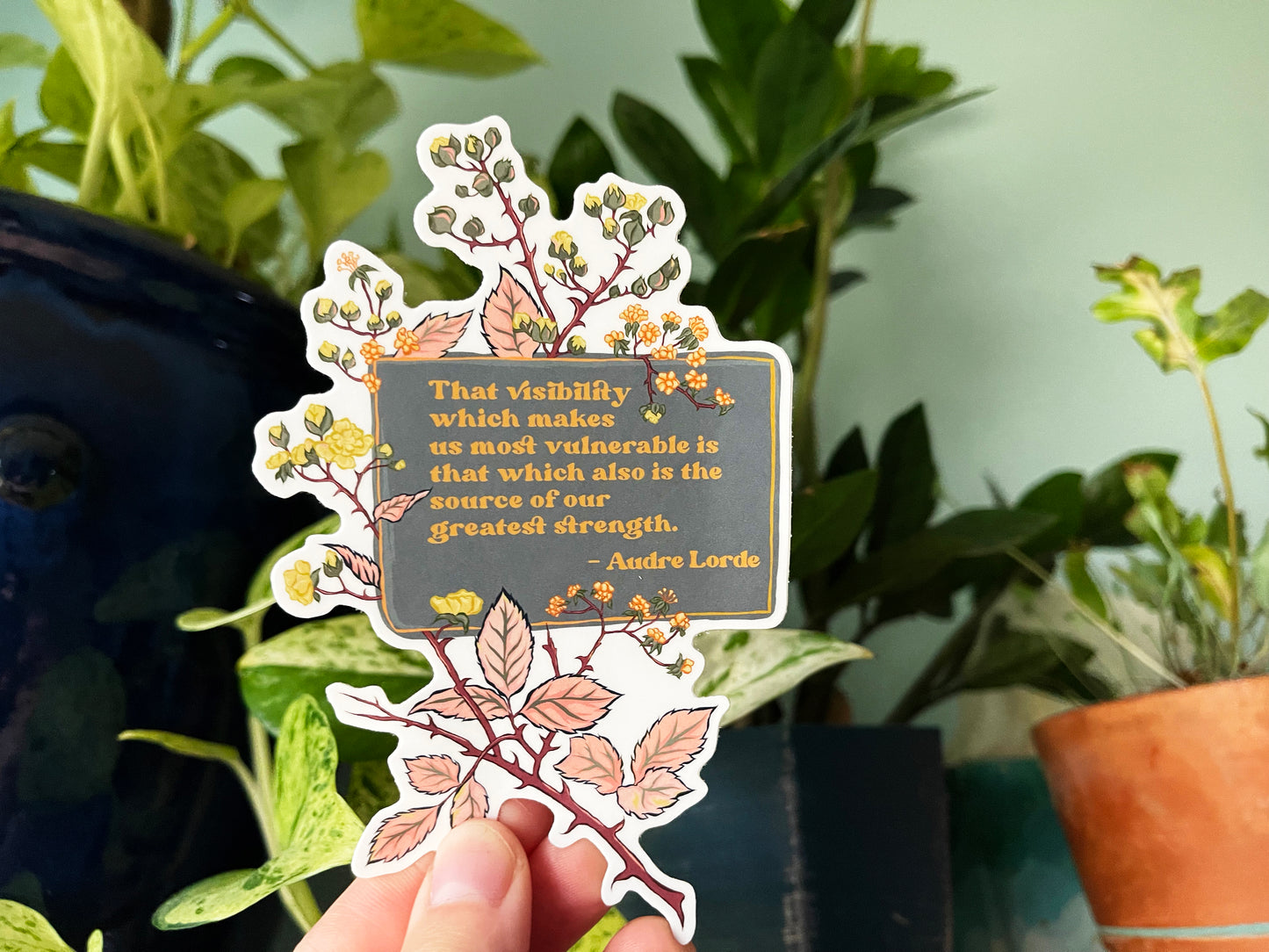 We Are The Source Of Our Greatest Strength, Audre Lorde: Feminist Laptop Sticker