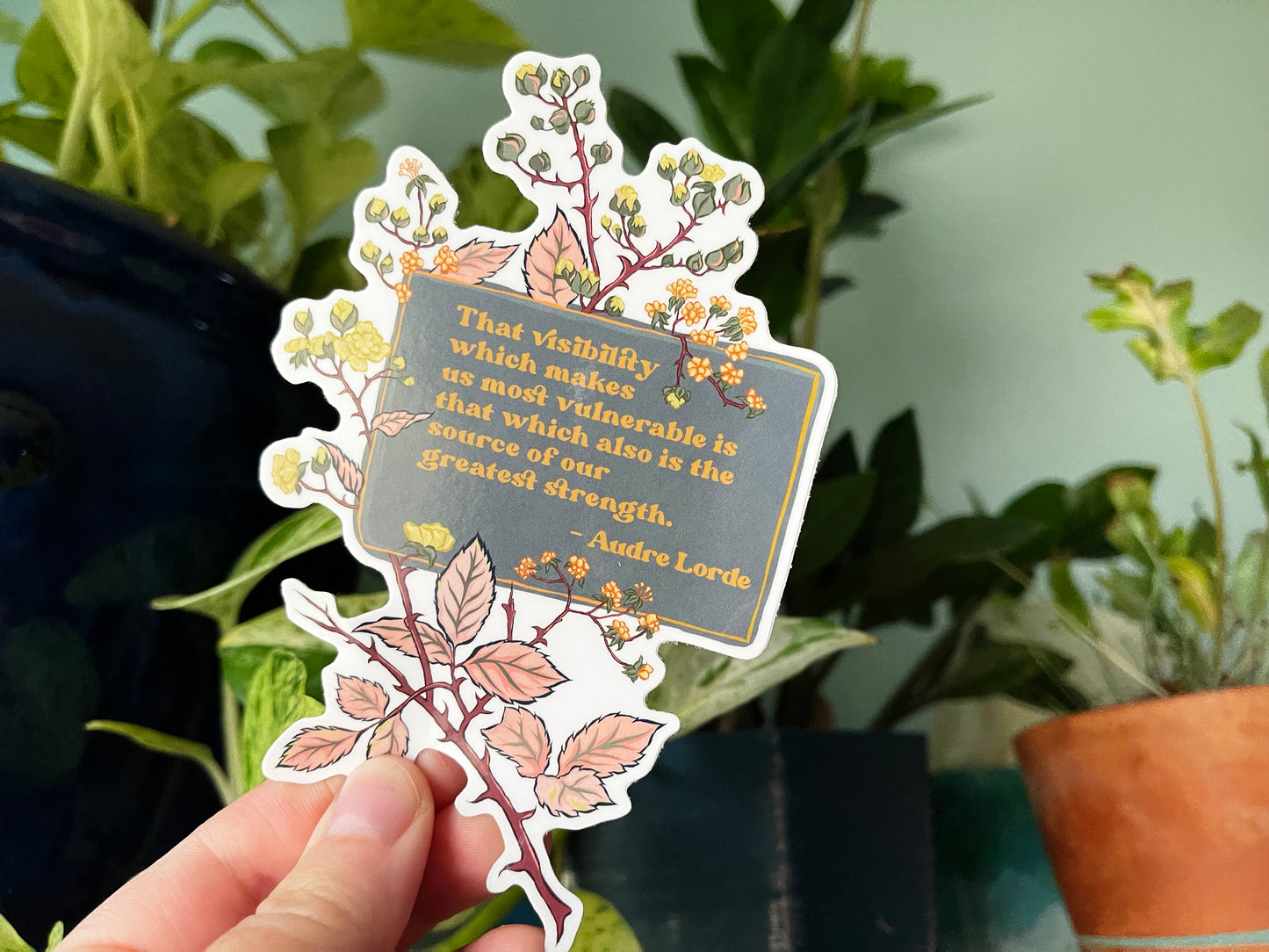 We Are The Source Of Our Greatest Strength, Audre Lorde: Feminist Laptop Sticker