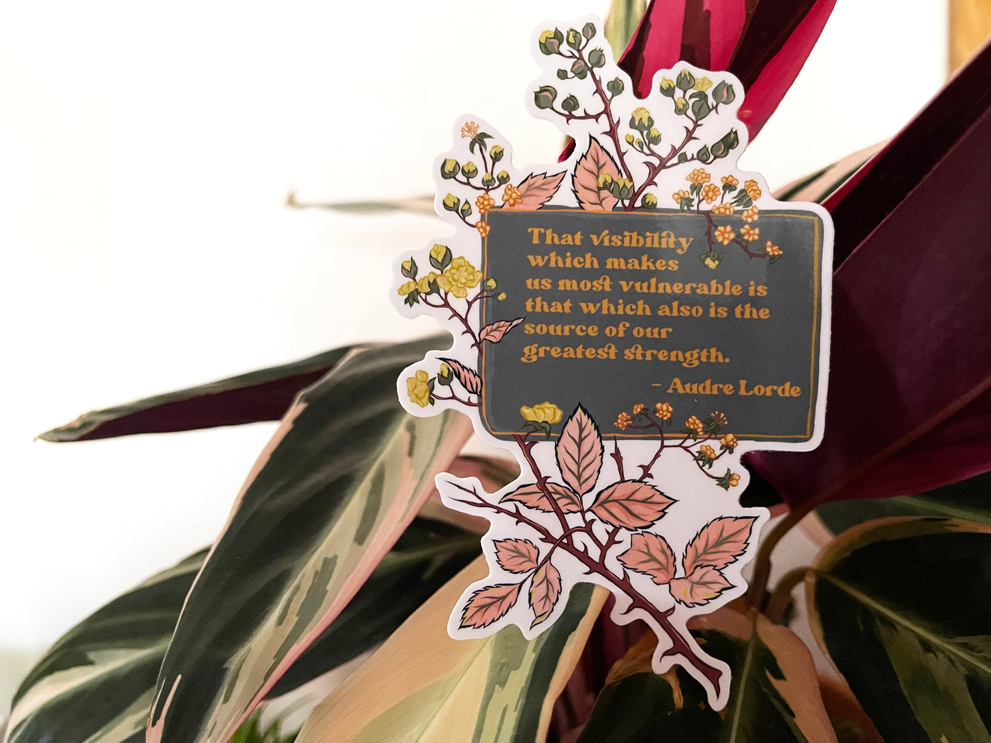 We Are The Source Of Our Greatest Strength, Audre Lorde: Feminist Laptop Sticker