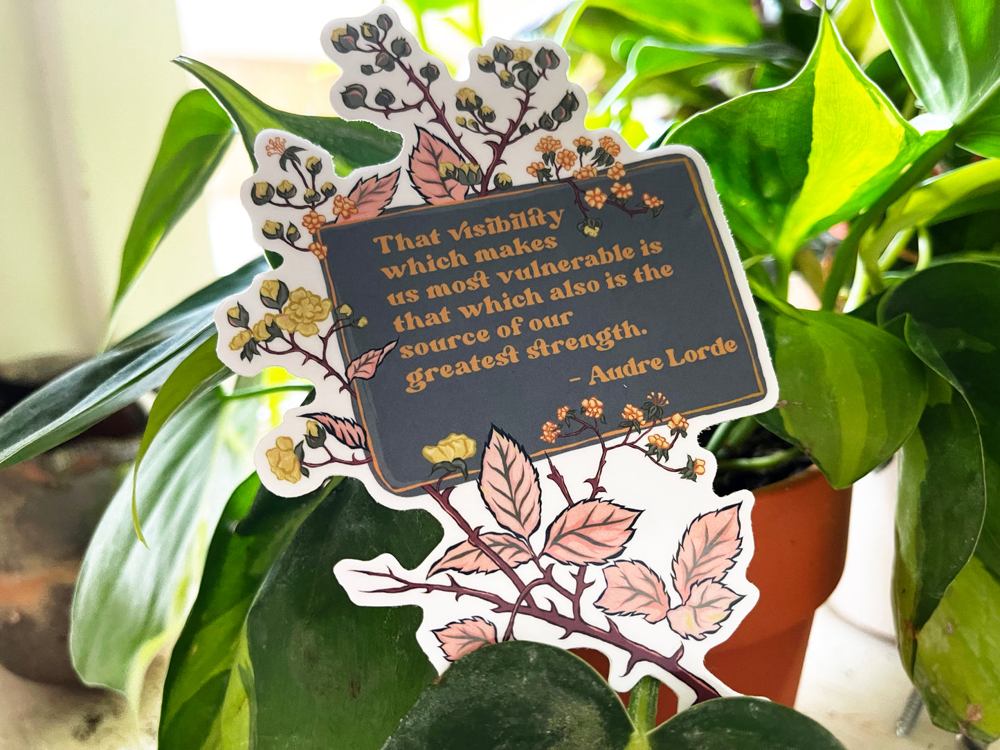 We Are The Source Of Our Greatest Strength, Audre Lorde: Feminist Laptop Sticker