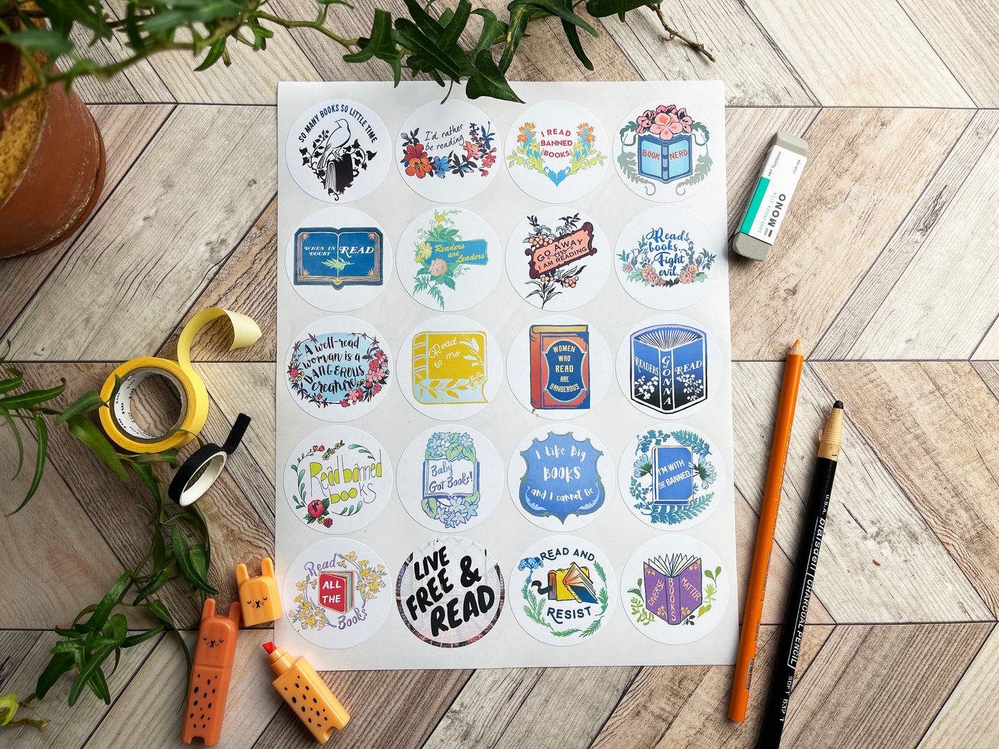 Banned Books Sticker Set