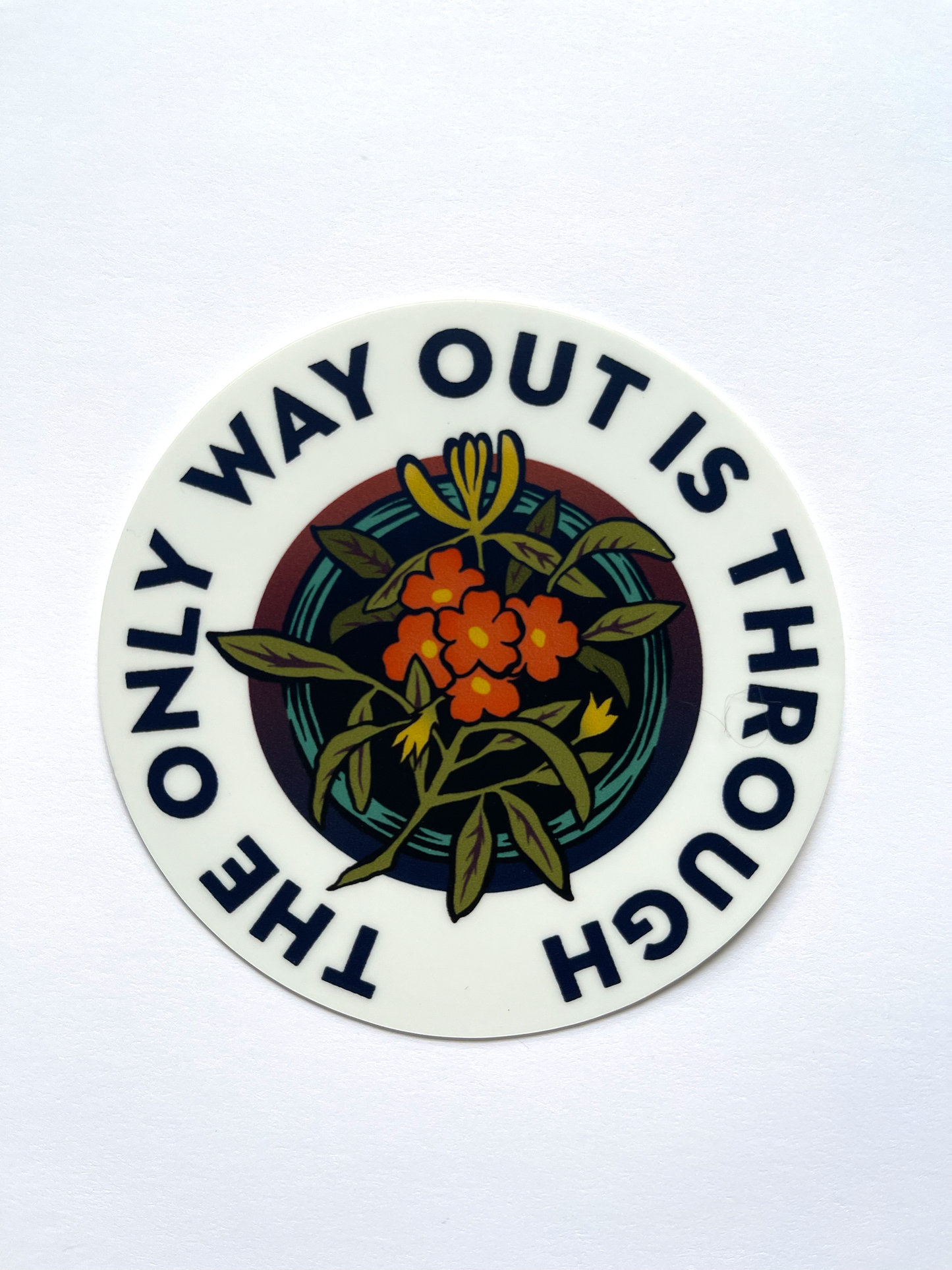 The Only Way Out Is Through: Feminist Laptop Sticker