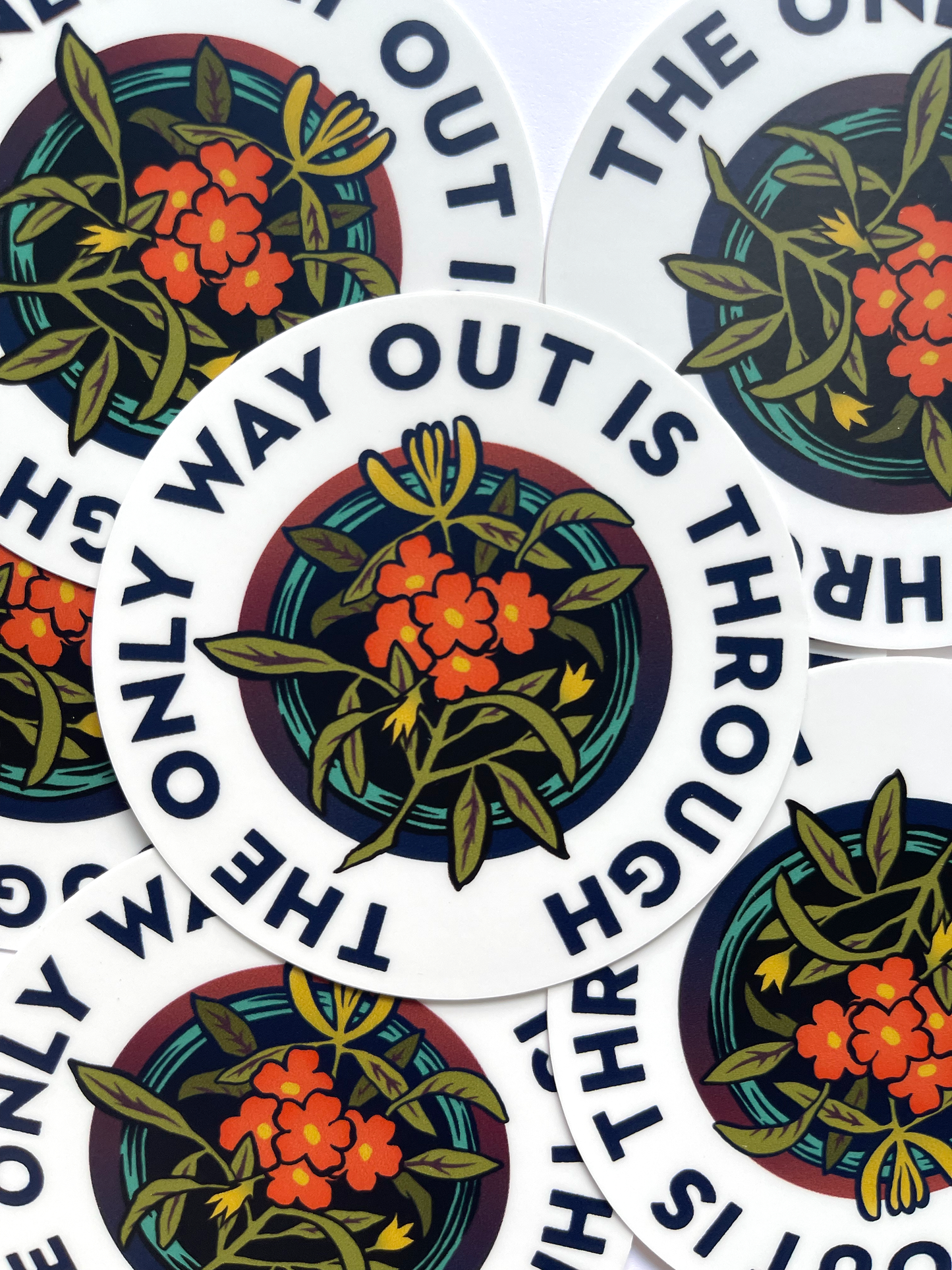The Only Way Out Is Through: Feminist Laptop Sticker