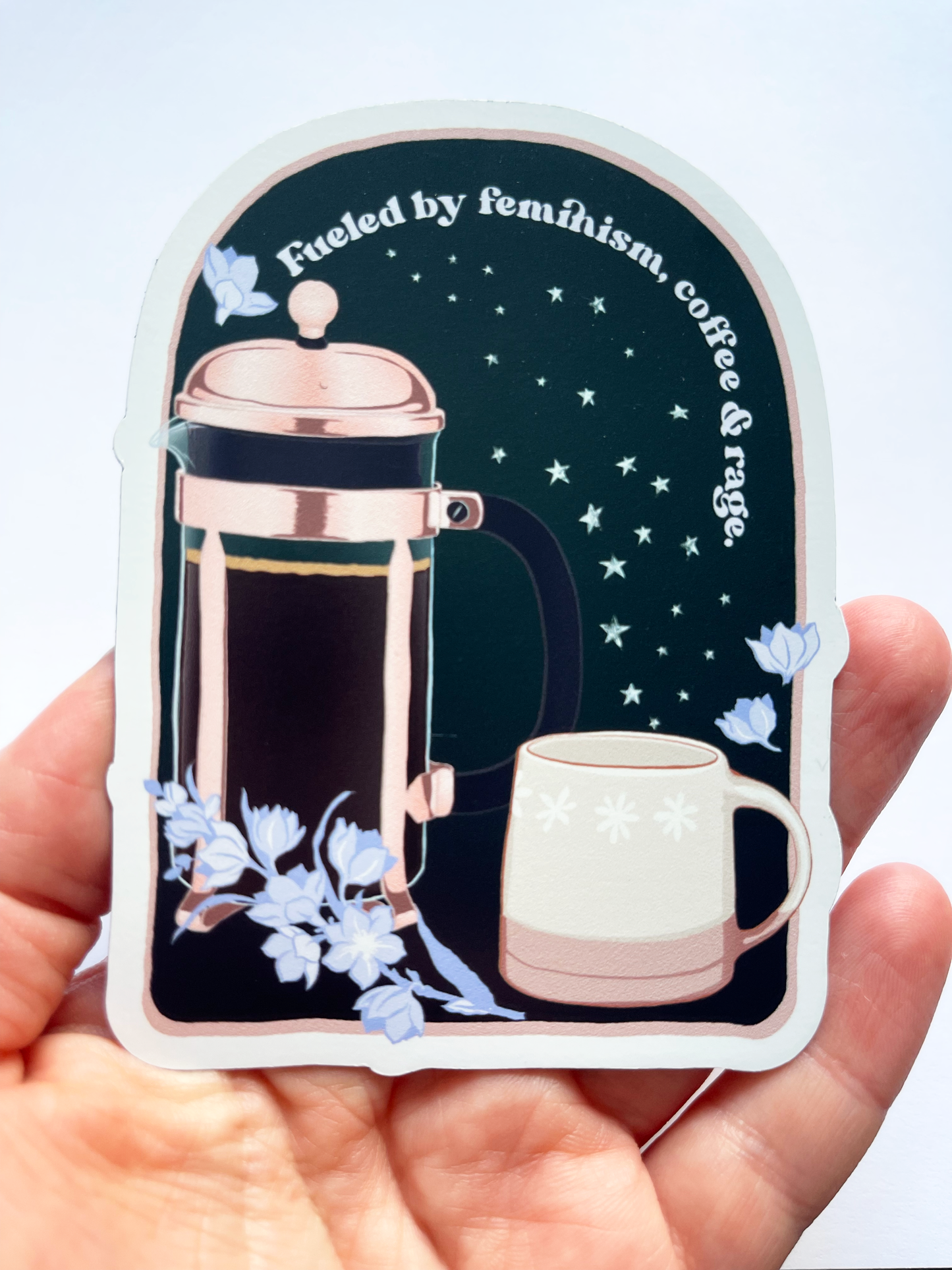 Fueled By Feminism Coffee and Rage: Feminist Magnet