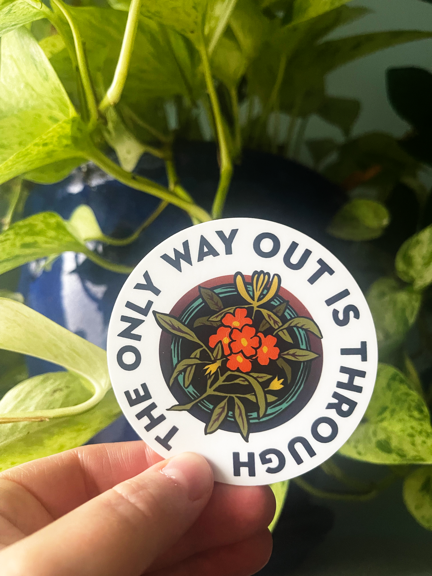 The Only Way Out Is Through: Feminist Laptop Sticker
