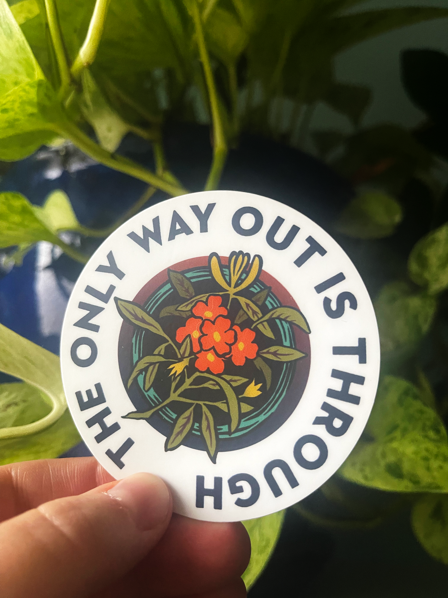 The Only Way Out Is Through: Feminist Laptop Sticker
