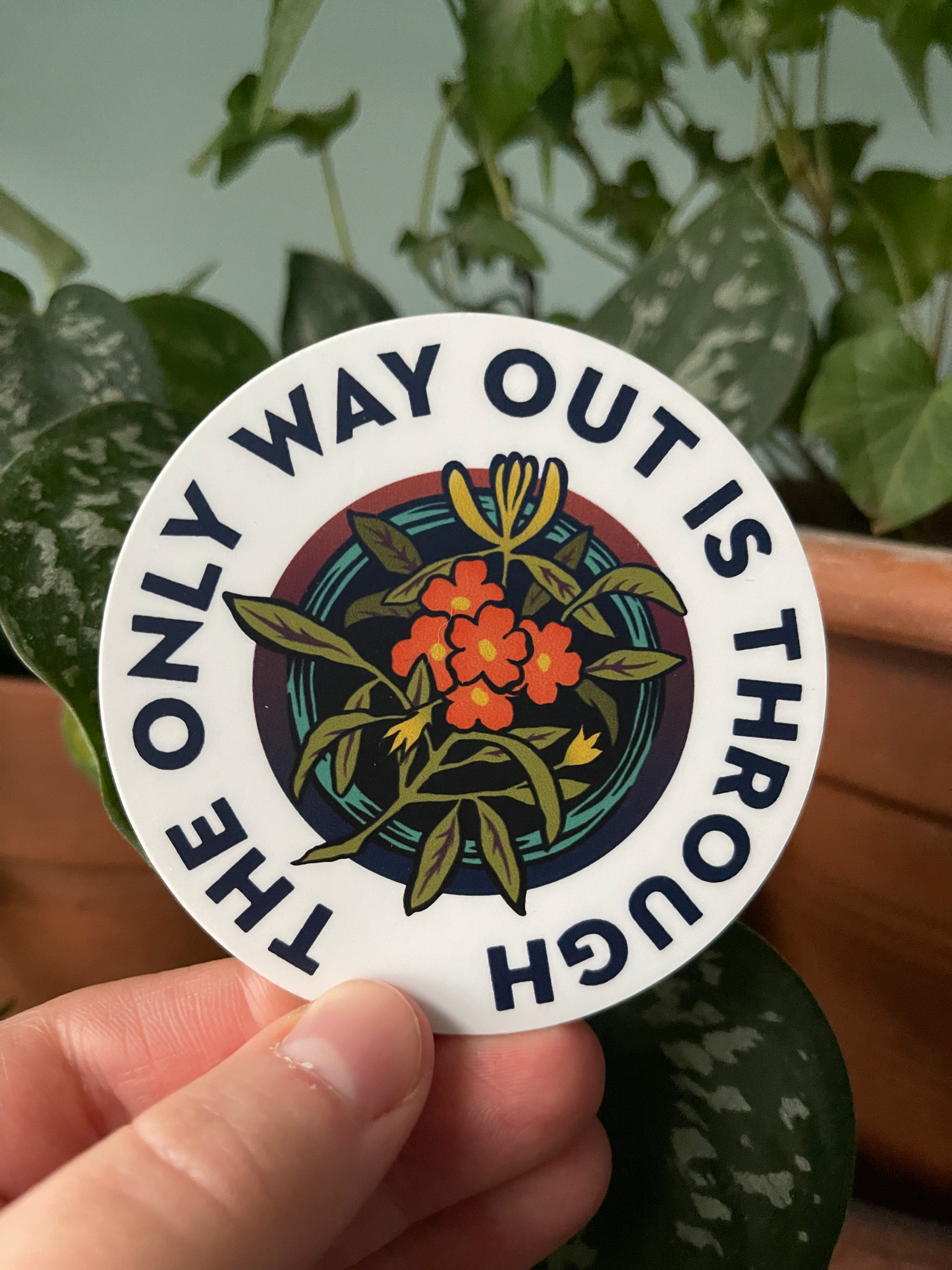 The Only Way Out Is Through: Feminist Laptop Sticker