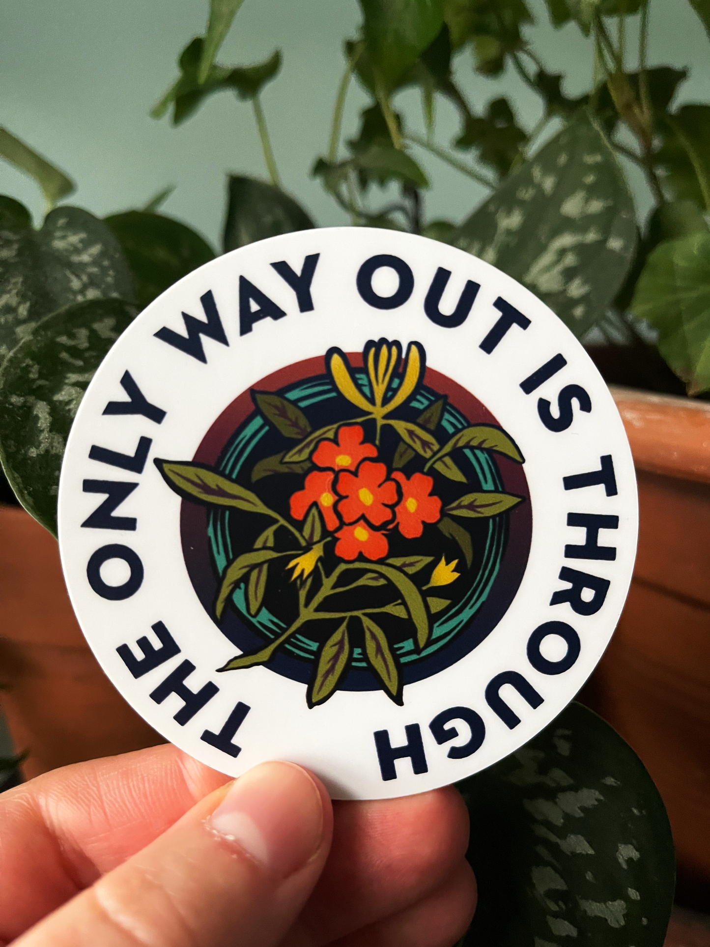The Only Way Out Is Through: Feminist Laptop Sticker