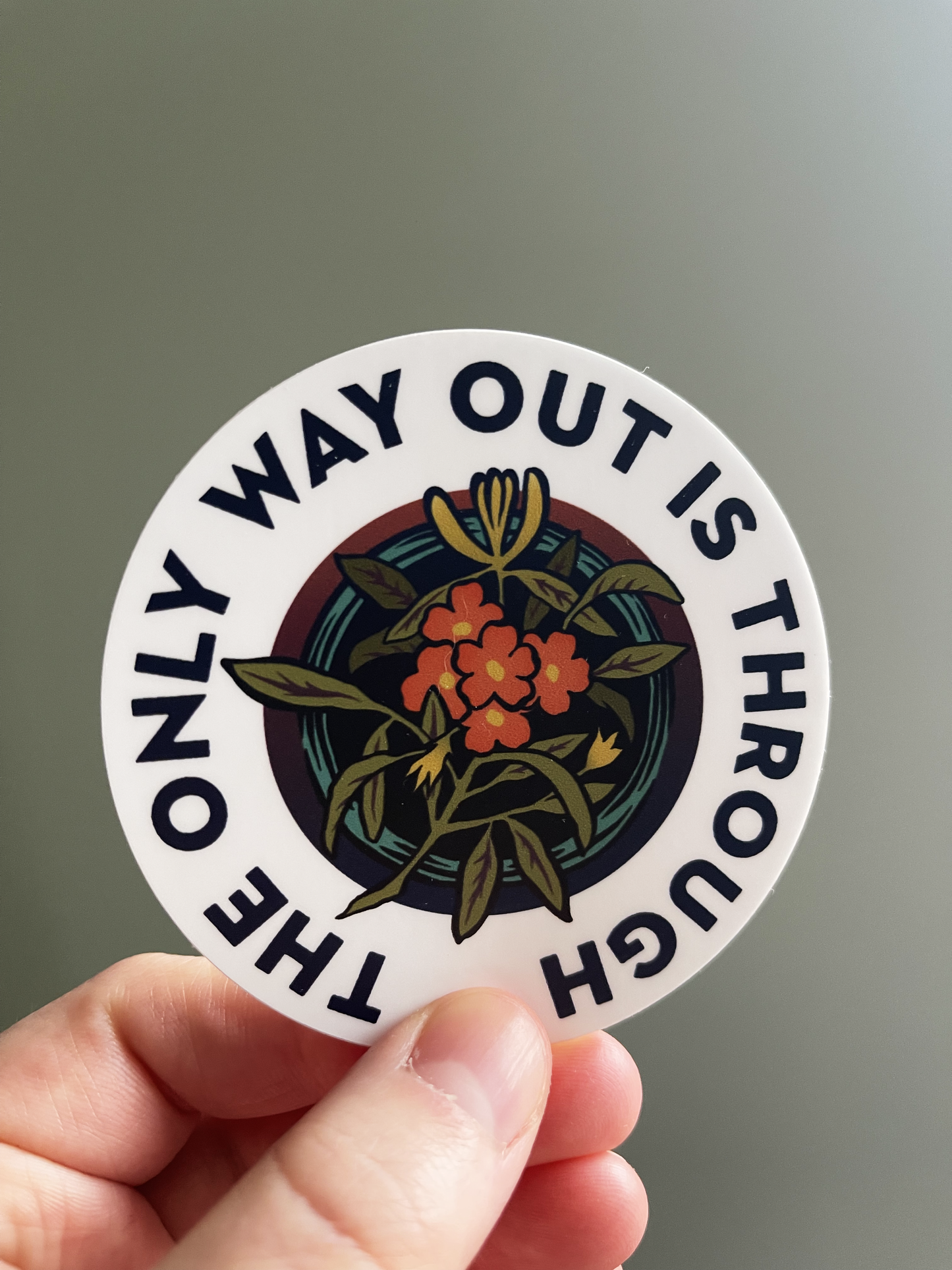 The Only Way Out Is Through: Feminist Laptop Sticker