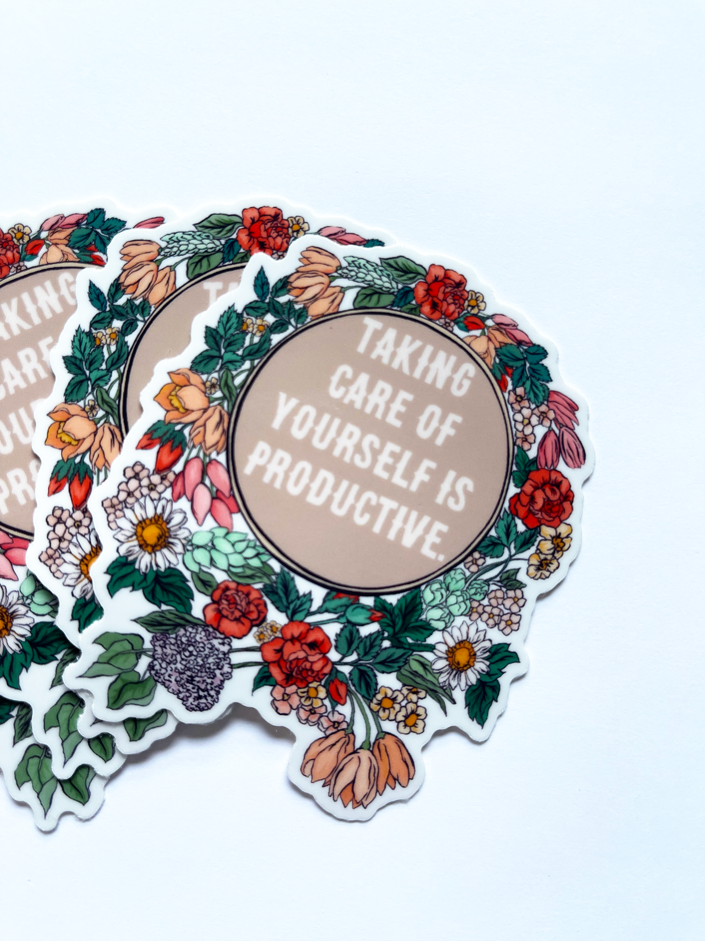 Taking Care Of Yourself Is Productive: Self Care Laptop Sticker