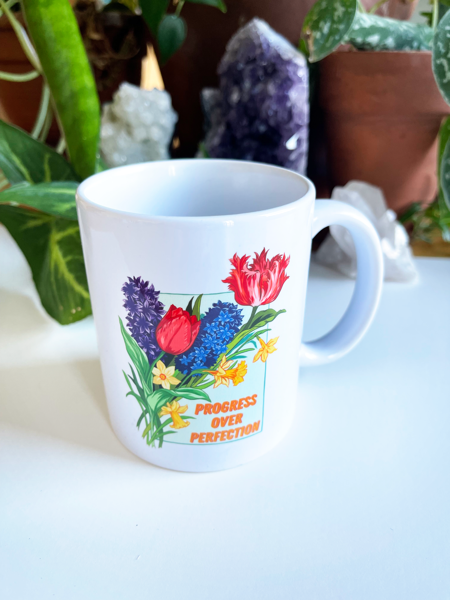 Progress Over Perfection: Self Care Mug