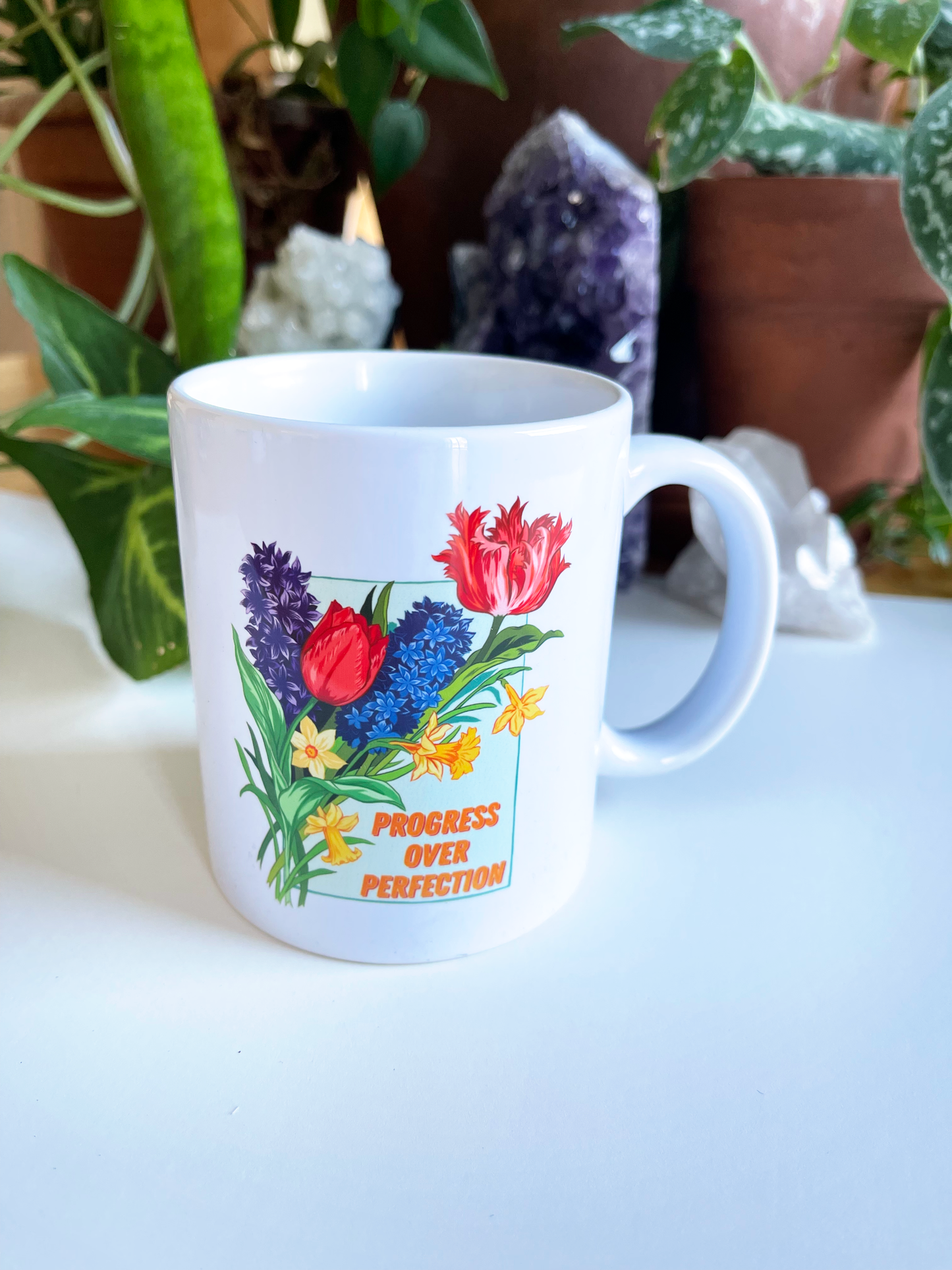 Progress Over Perfection: Self Care Mug