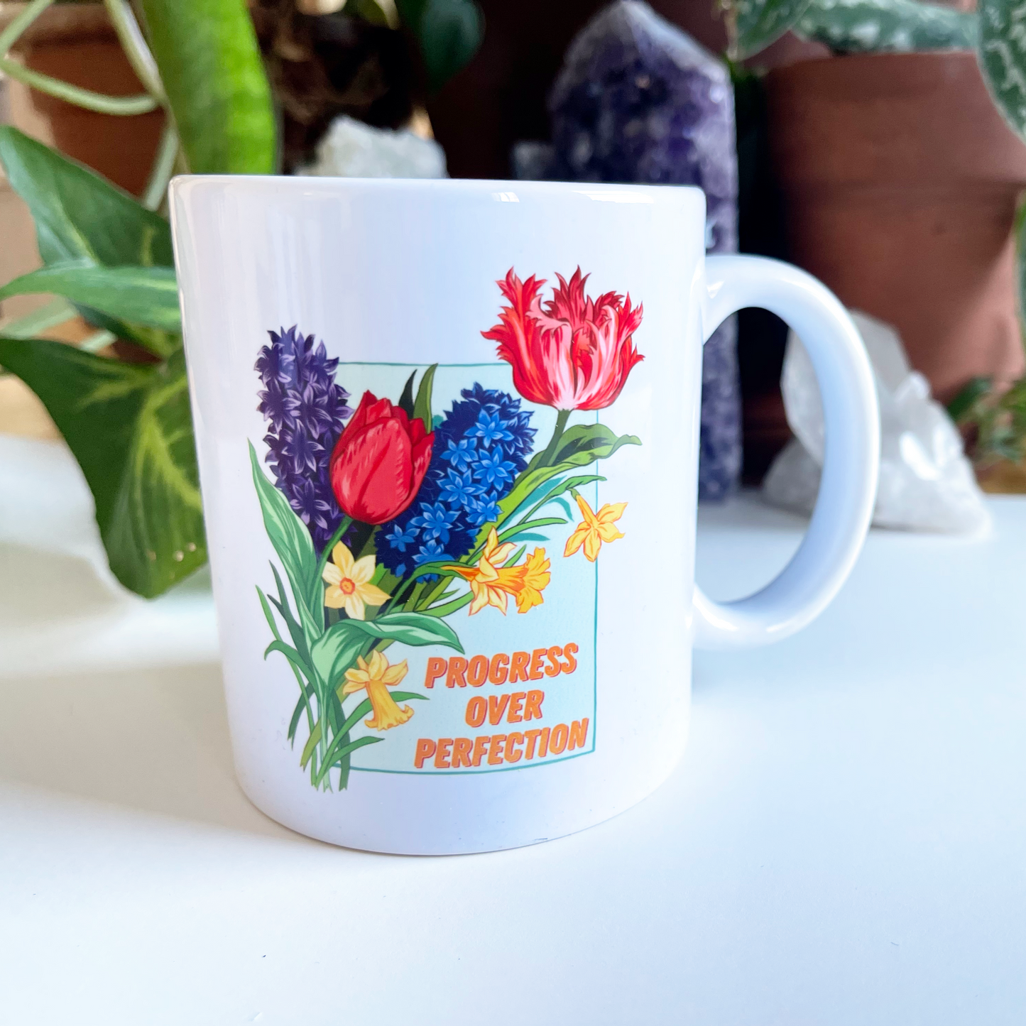 Progress Over Perfection: Self Care Mug