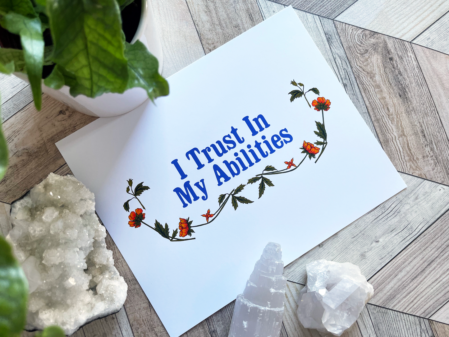I Trust In My Abilities: Mental Health Print