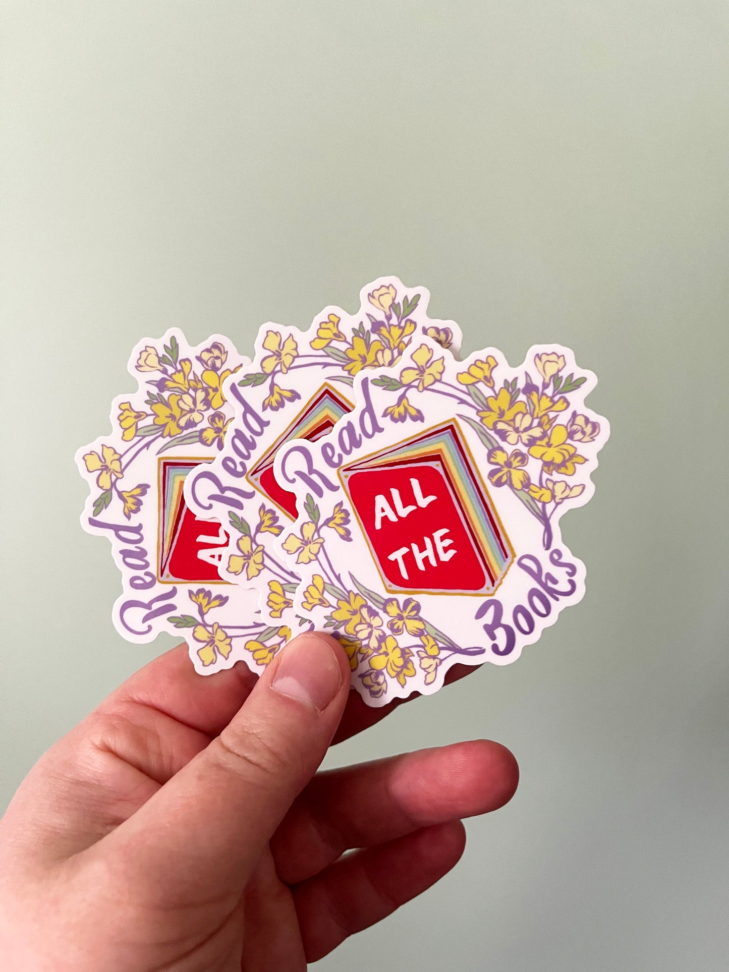 Read All The Books: Feminist Laptop Sticker