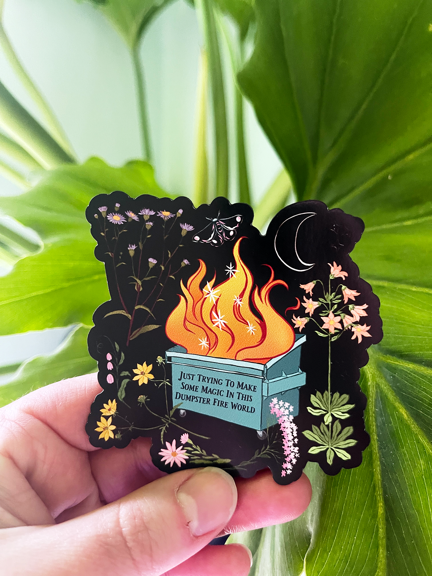 Just Trying To Make Some Magic In This Dumpster Fire World: Self Care Magnet