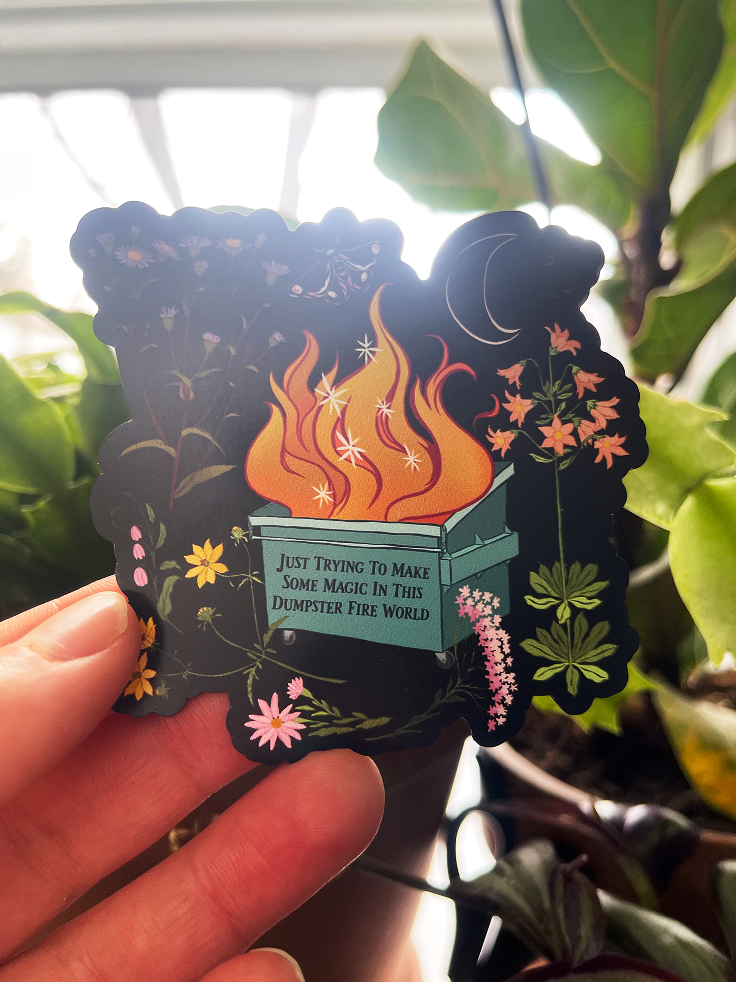 Just Trying To Make Some Magic In This Dumpster Fire World: Self Care Magnet
