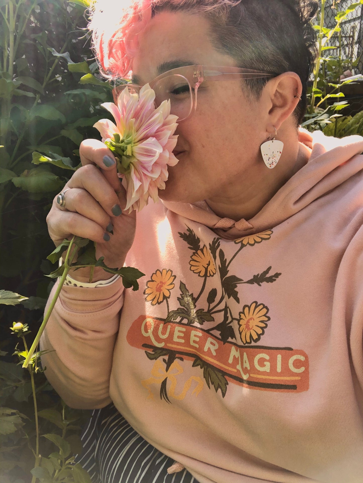 Queer Magic: Queer Pride Crop Hoodie